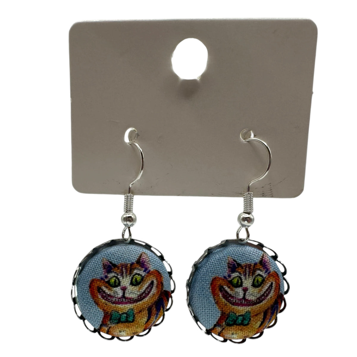 Alice In Wonderland Drop Earrings: Queen of Hearts, Cheshire Cat & More