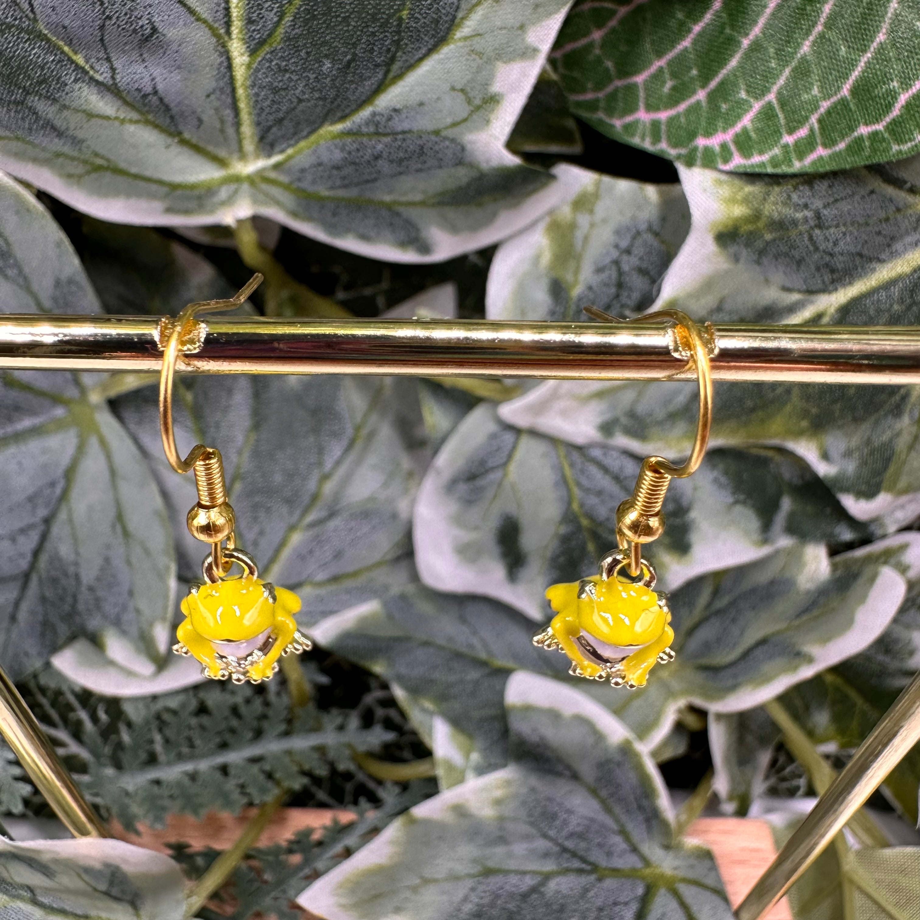 Frog Charm Earrings