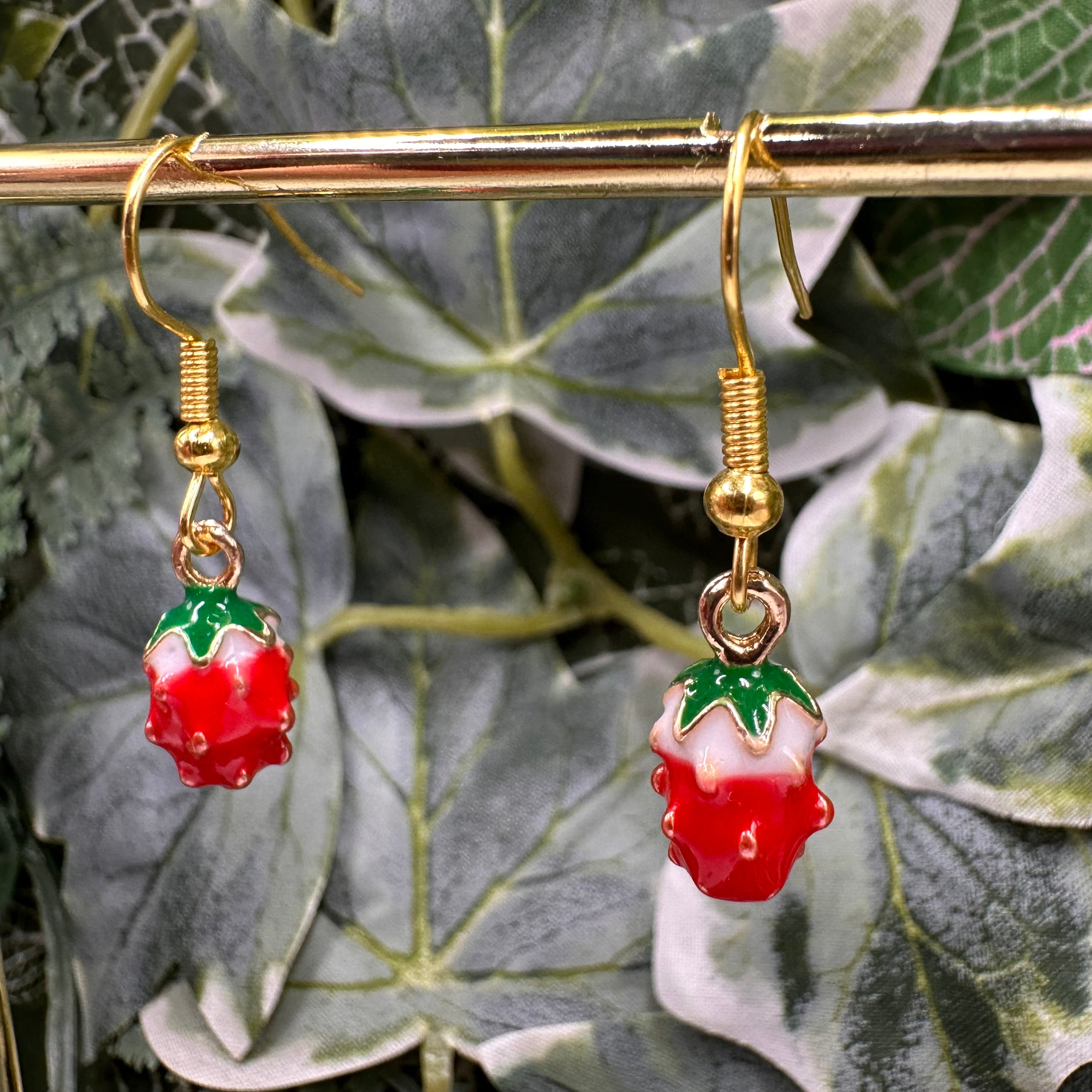 Strawberry Charm Earrings