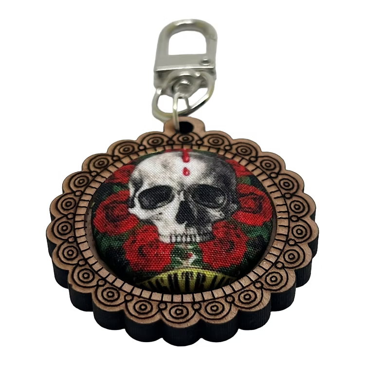 Guns N Roses Nightrain Skull Key Ring