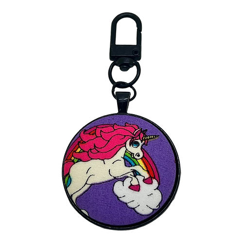 Whimsical Rainbow Unicorn Key Ring