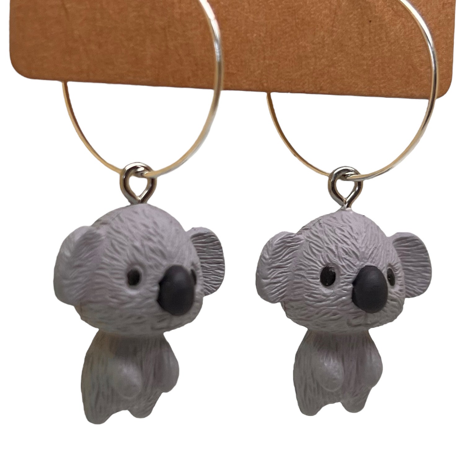 Koala bear charm earrings — Rebel Aura handmade jewellery