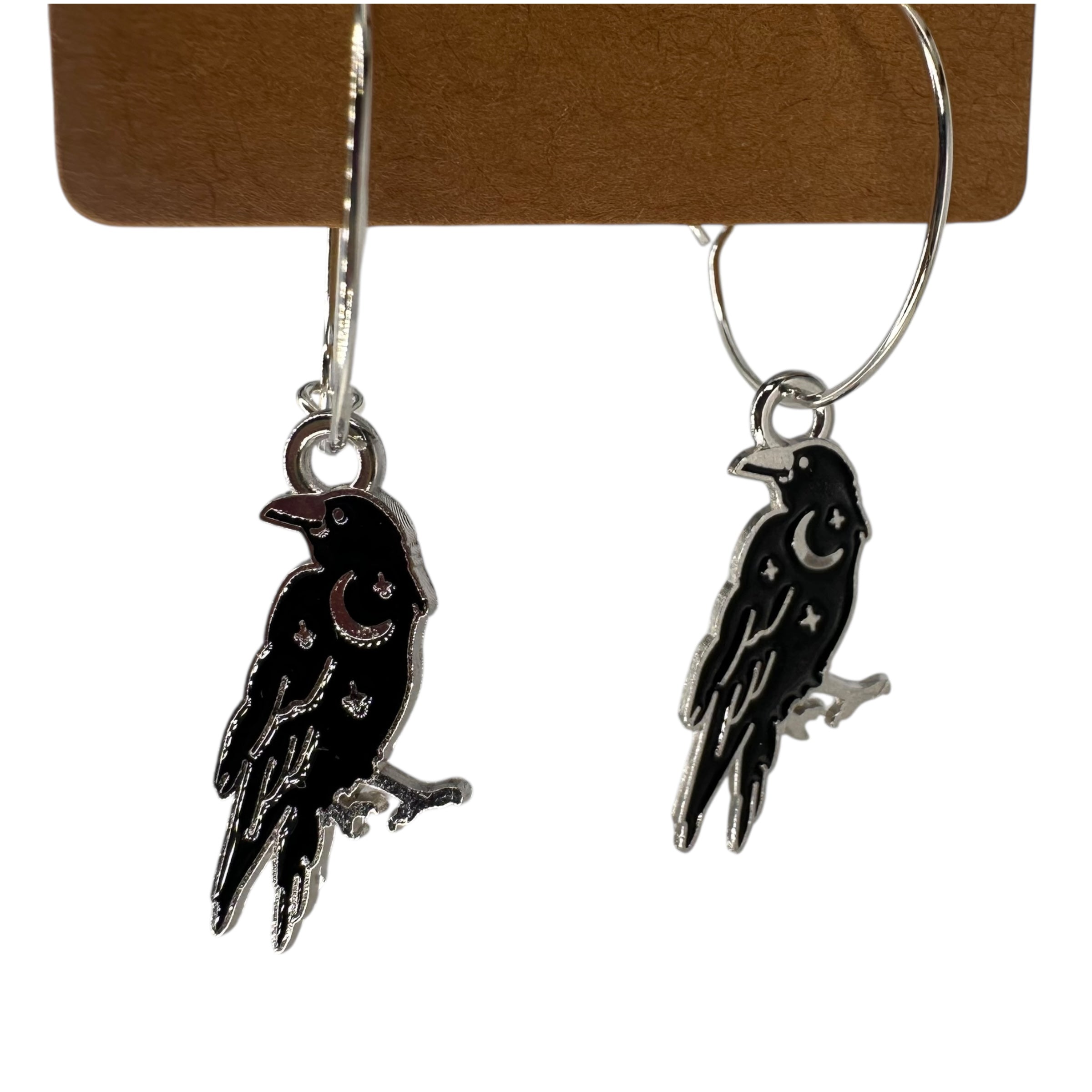 Raven Charm Earrings