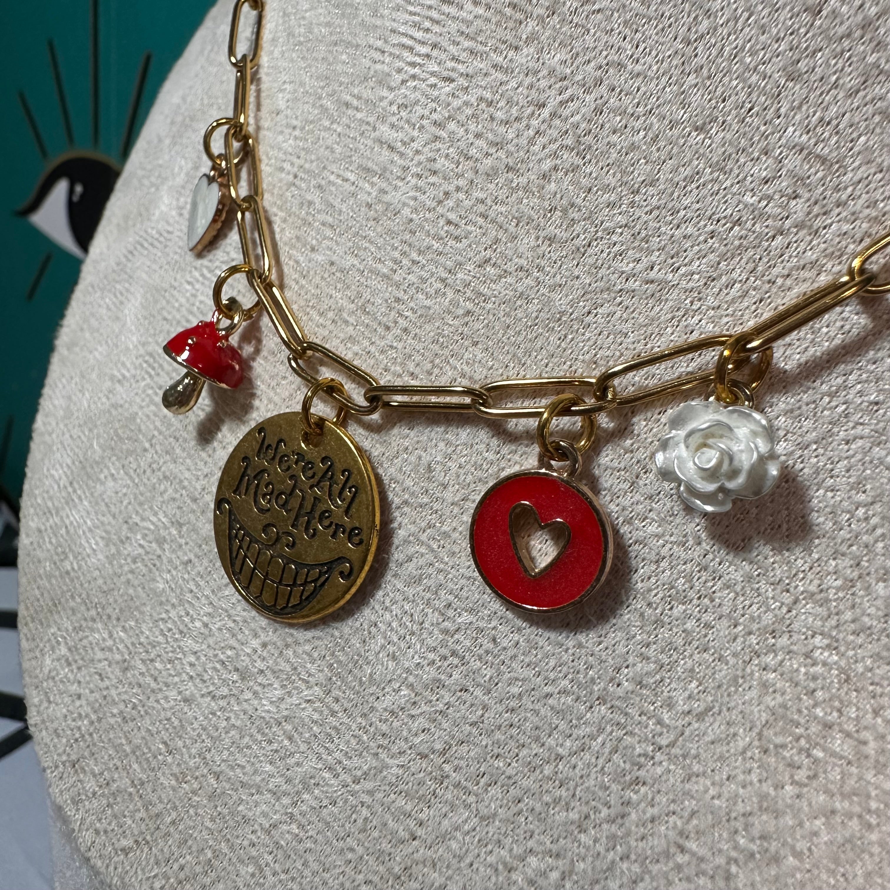 We’re All Mad Here Multi-Charm Necklace