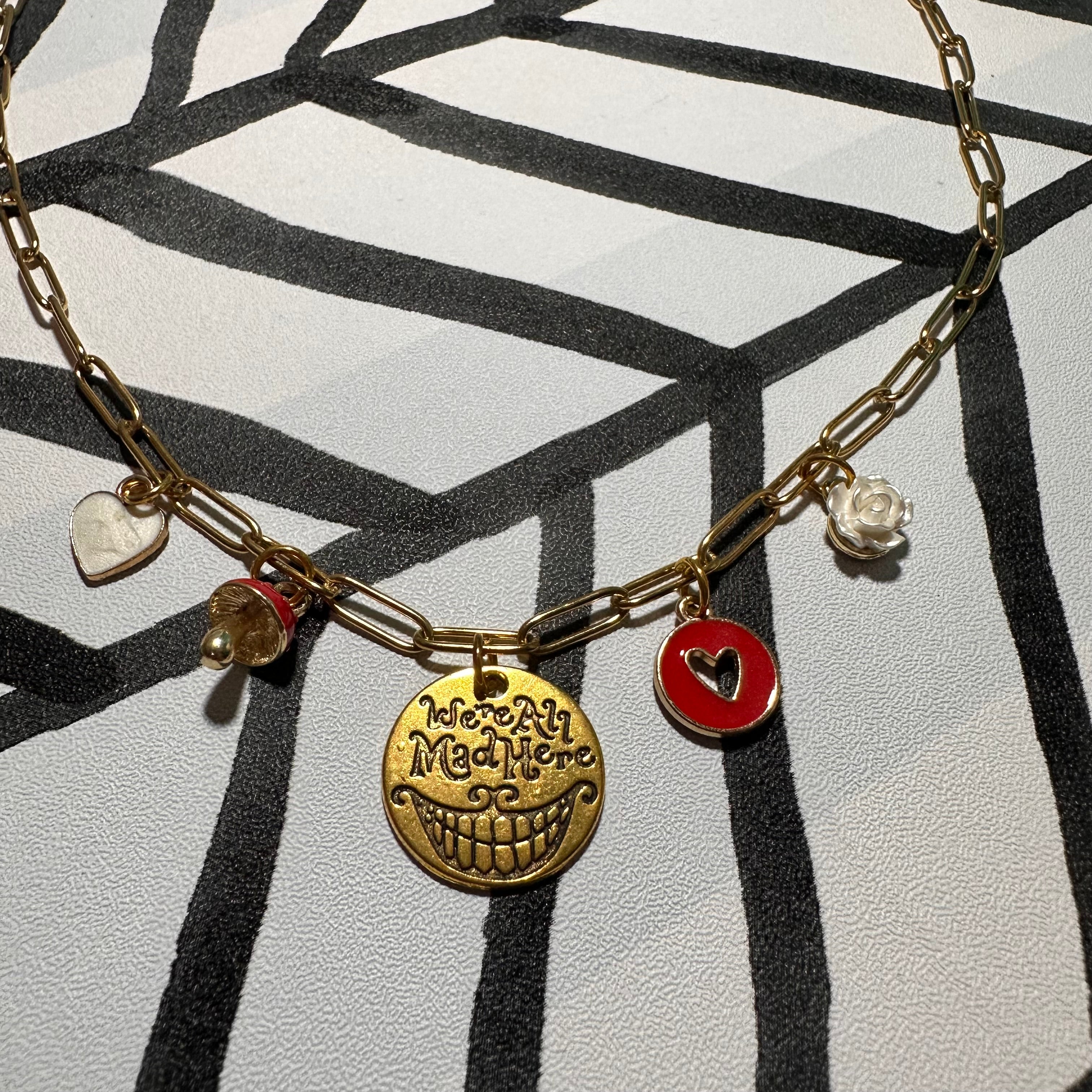 We’re All Mad Here Multi-Charm Necklace