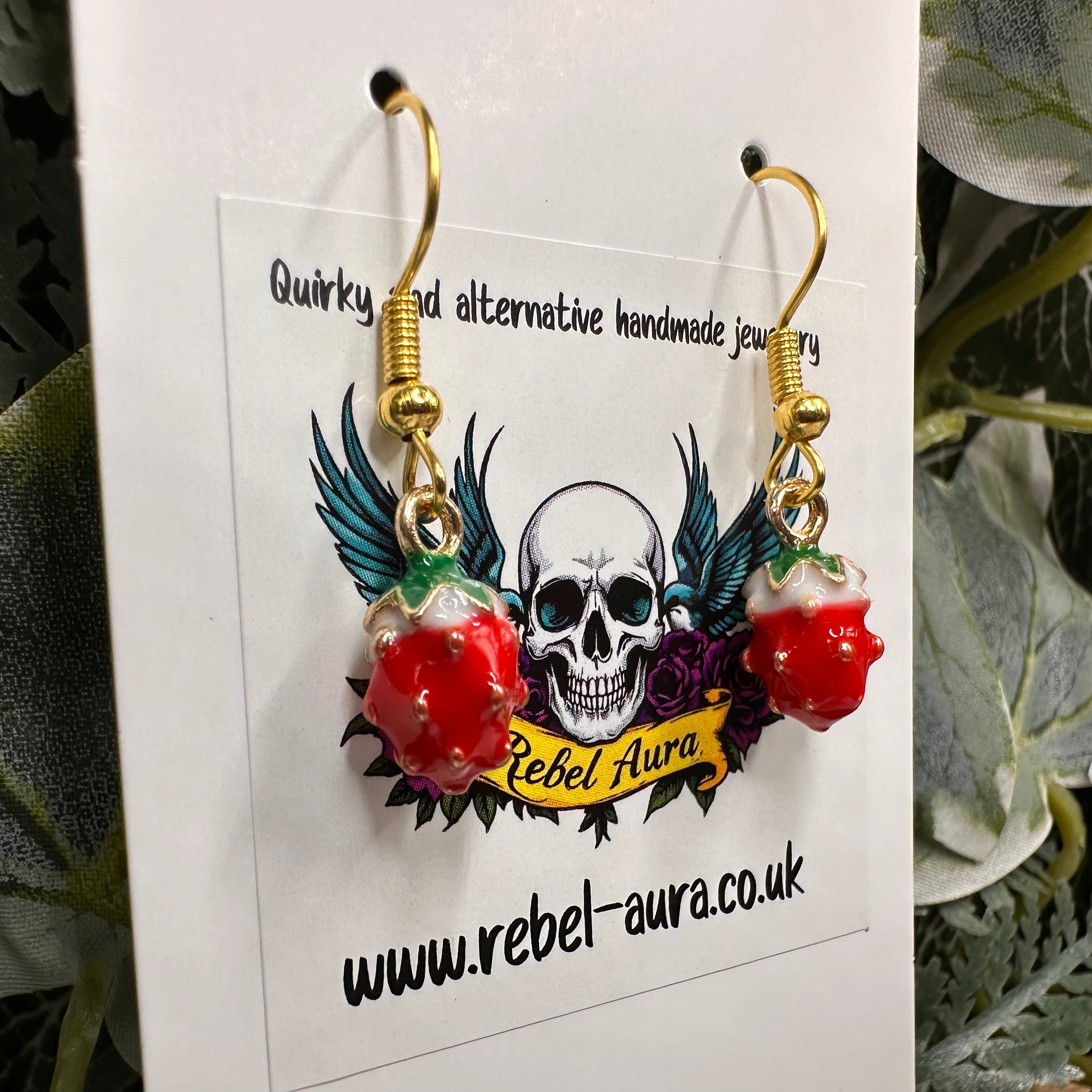 Strawberry Charm Earrings