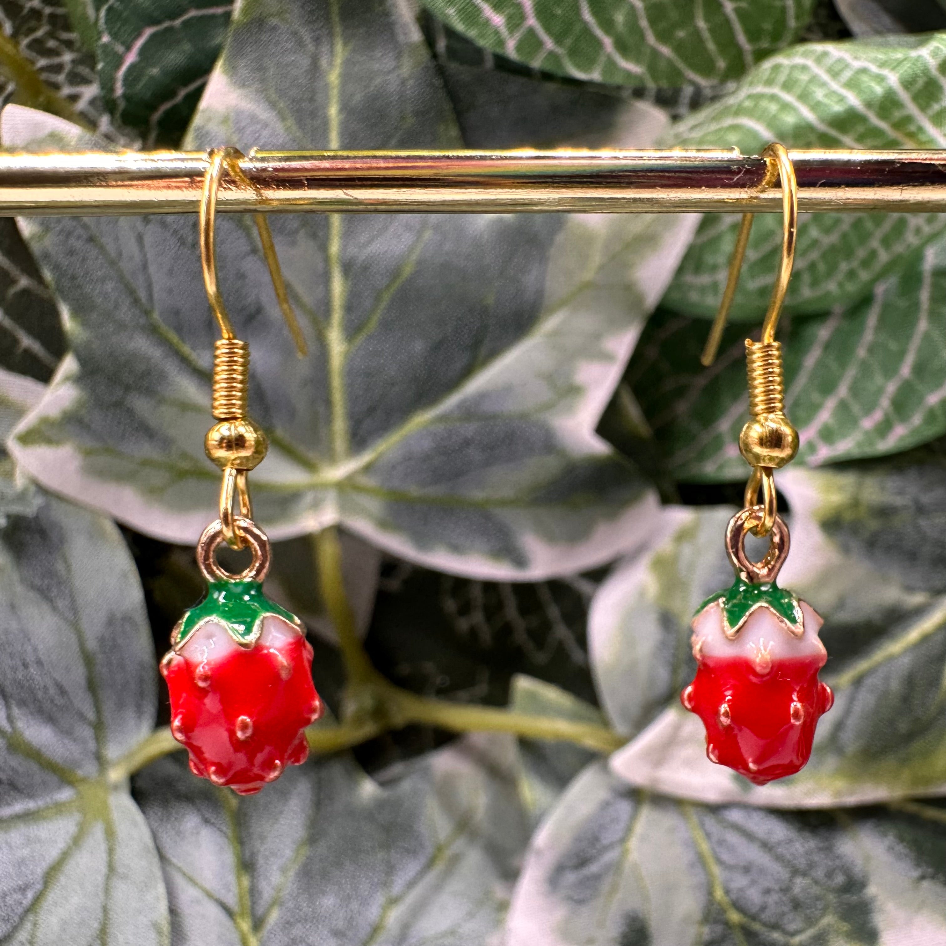 Strawberry Charm Earrings