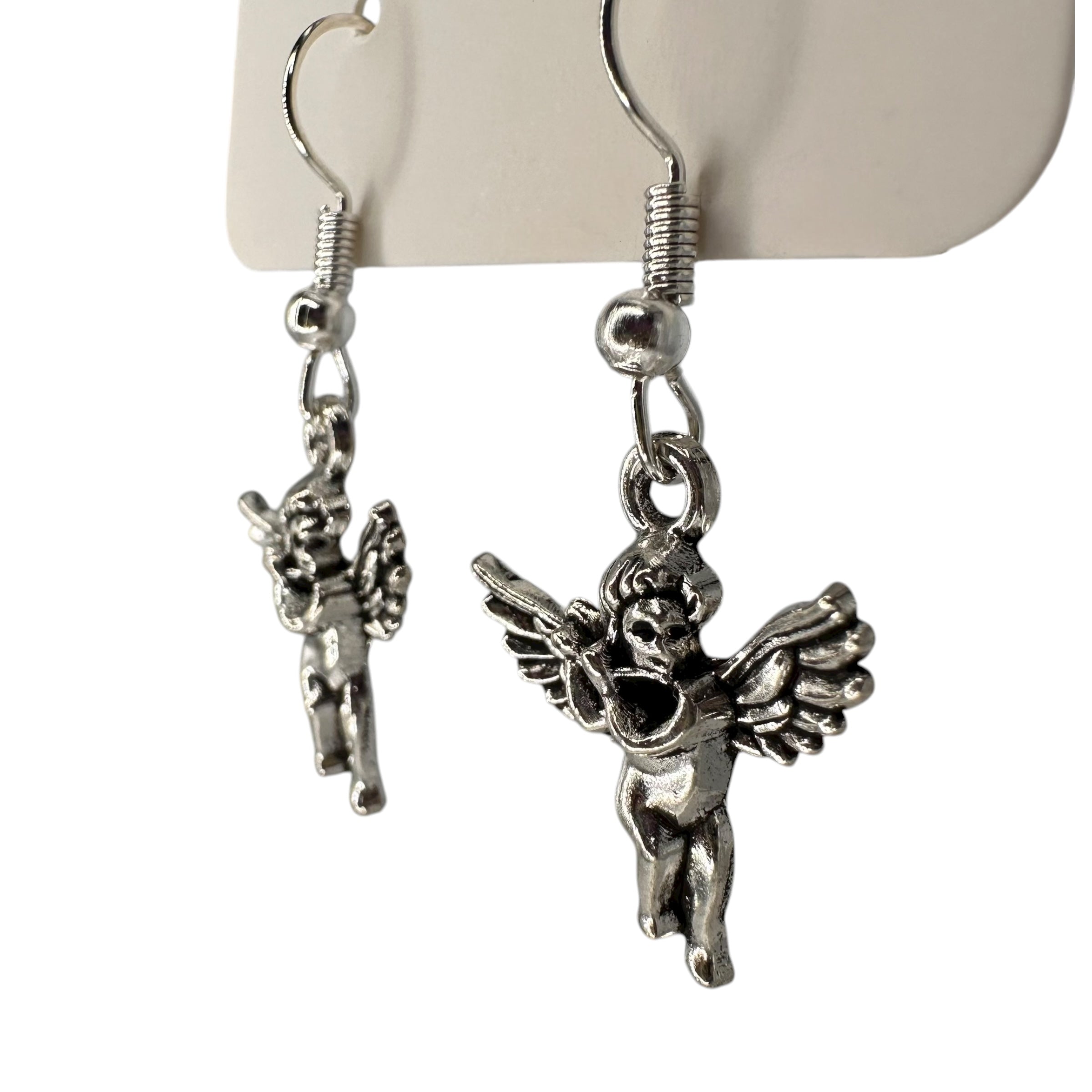 Cherub charm earrings — Rebel Aura handmade jewellery