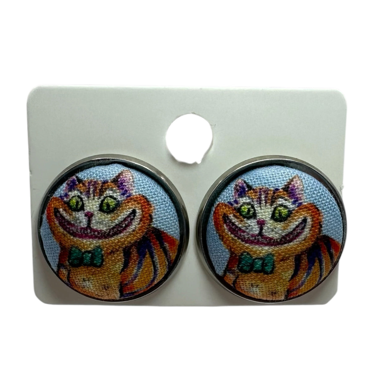 Alice In Wonderland Stud Earrings: Queen of Hearts, Cheshire Cat & More
