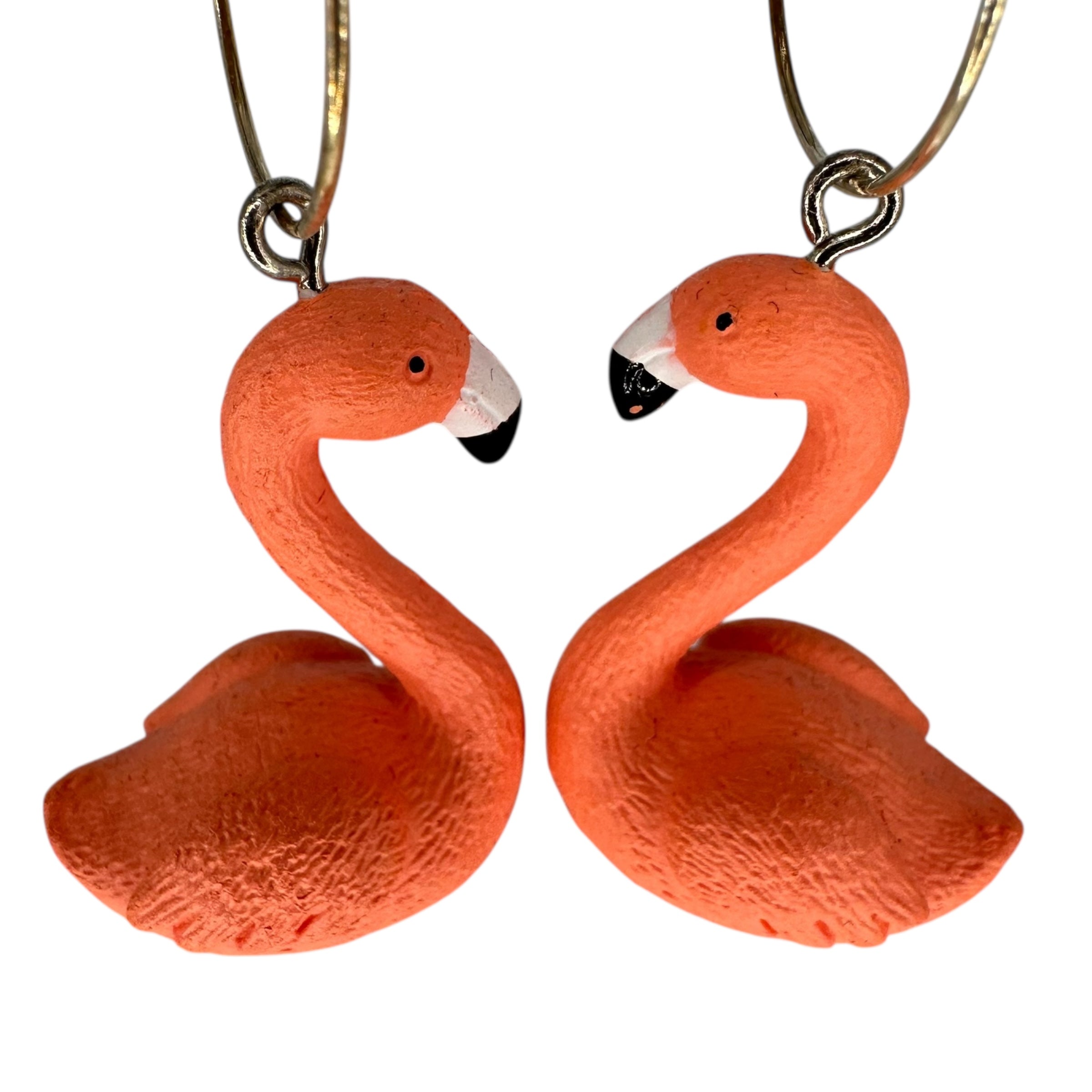 Flamingo Charm Earrings