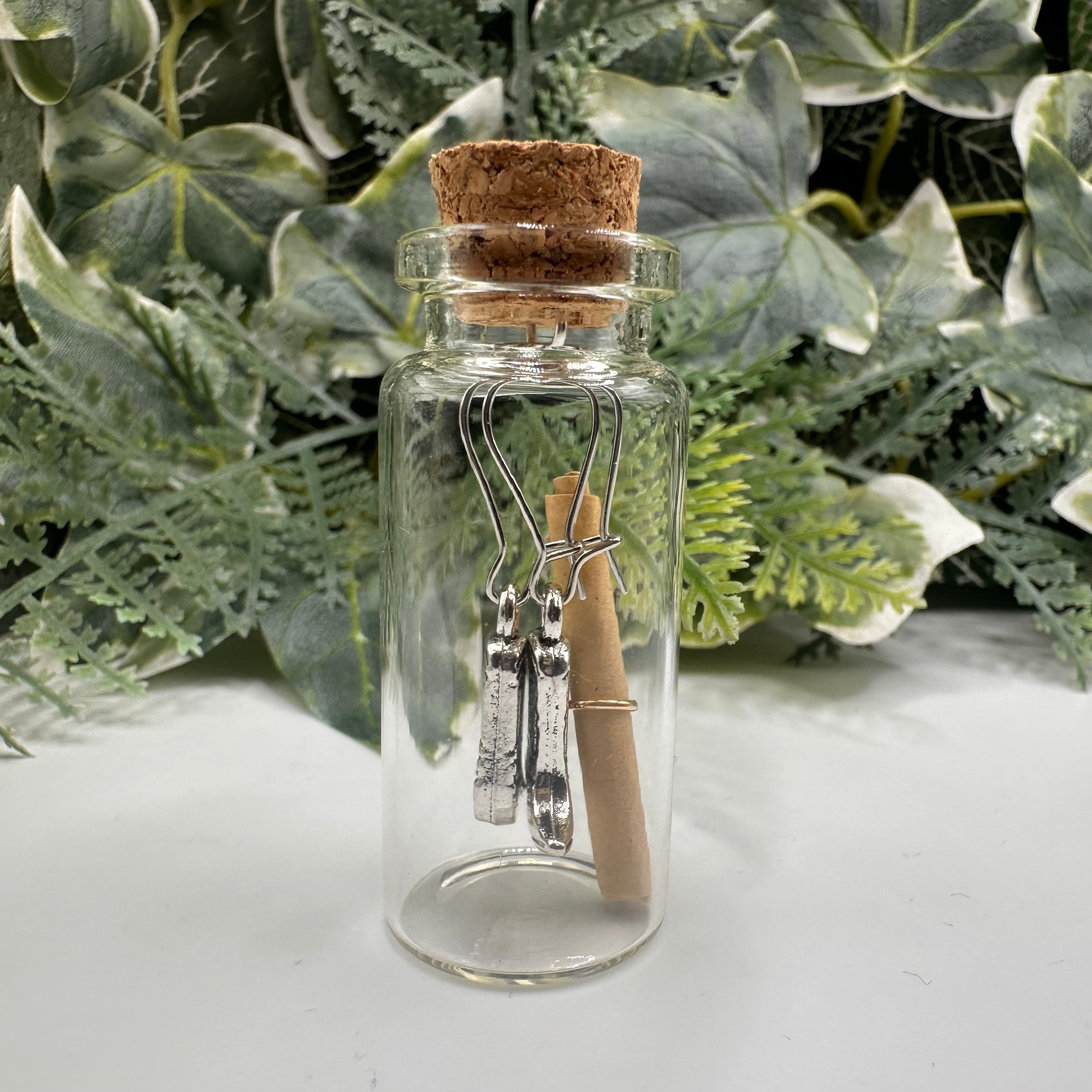 Wild west cowboy boots bottled charm earrings, gift boxed — Rebel Aura handmade jewellery