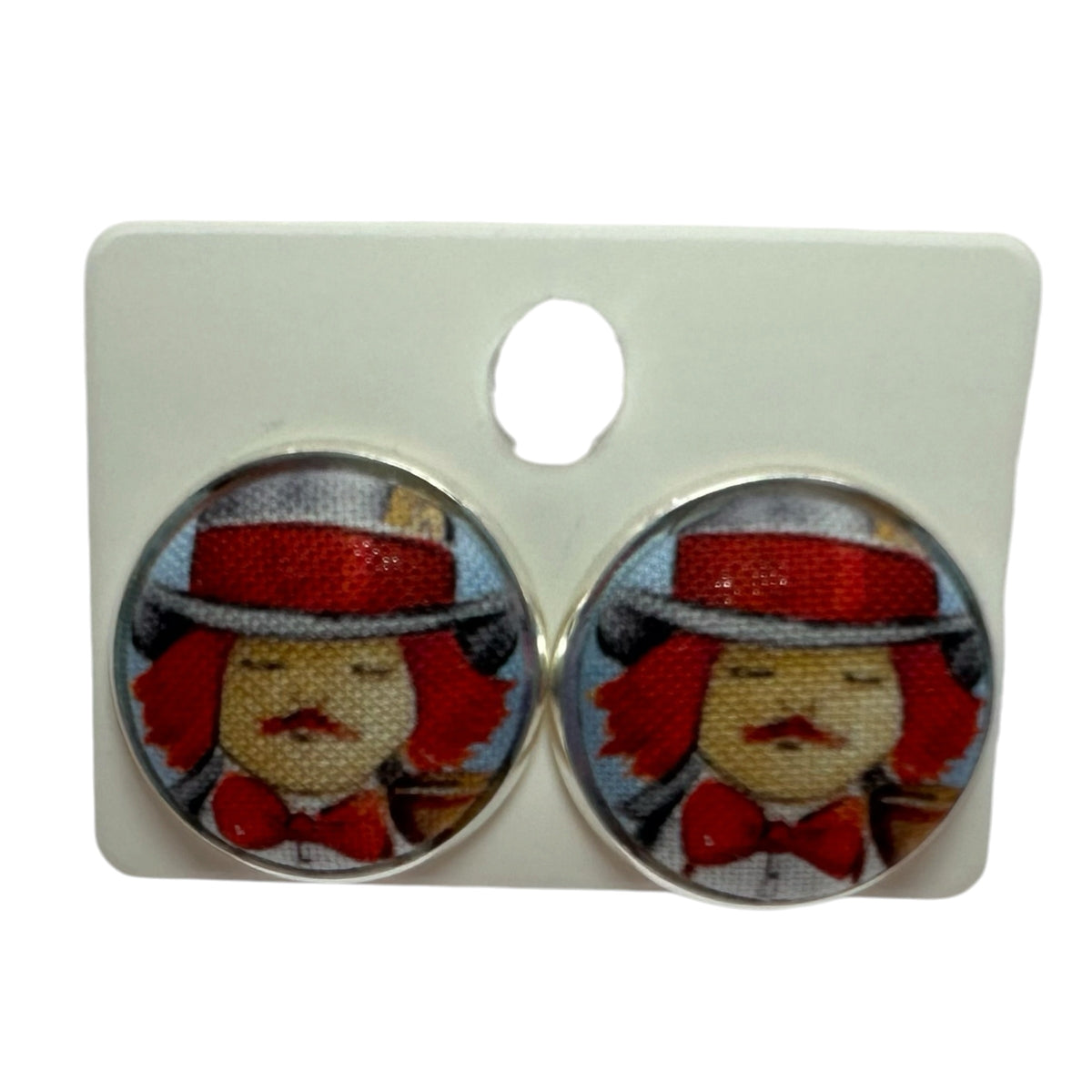 Alice In Wonderland Stud Earrings: Queen of Hearts, Cheshire Cat & More