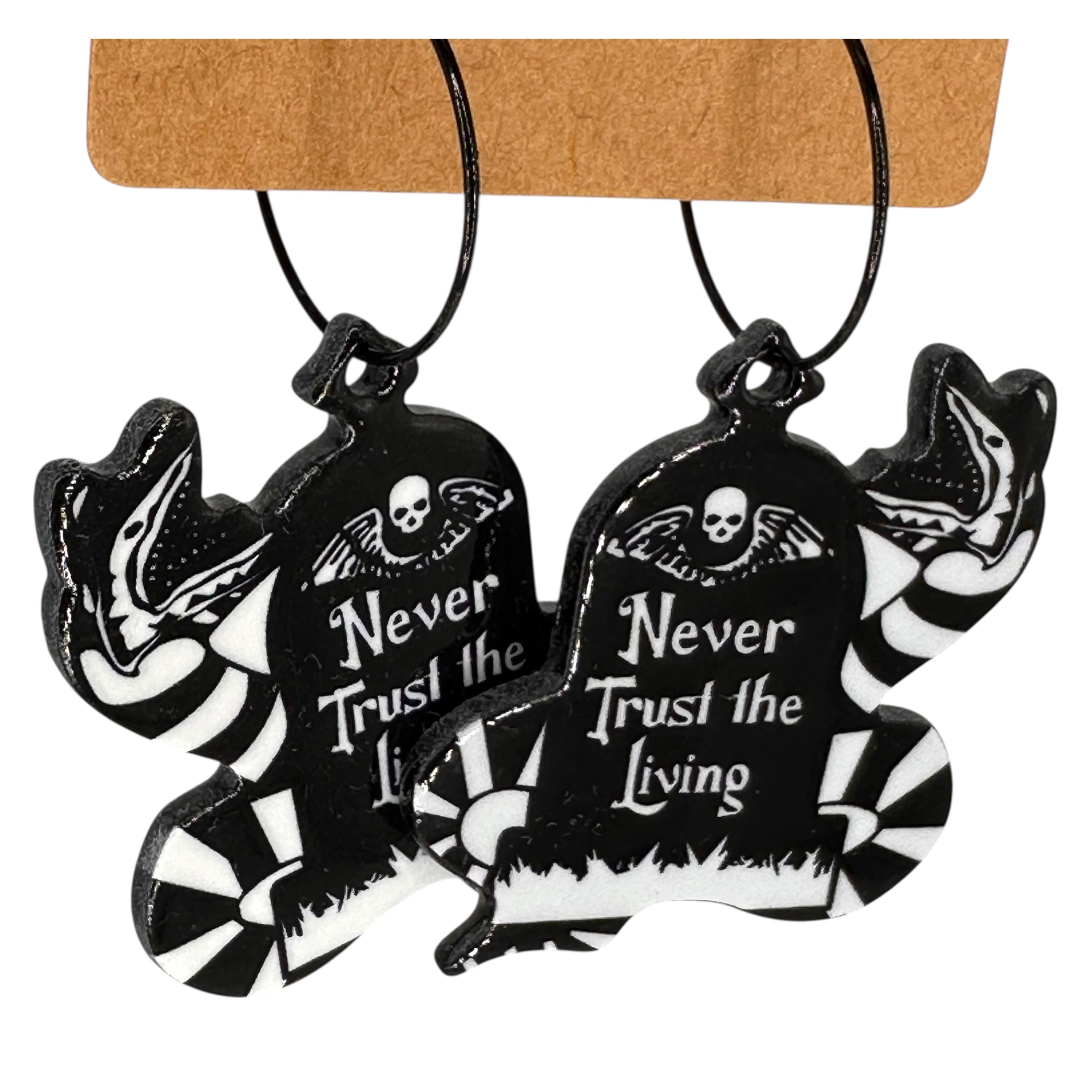 Beetlejuice Sandworm Charm Earrings