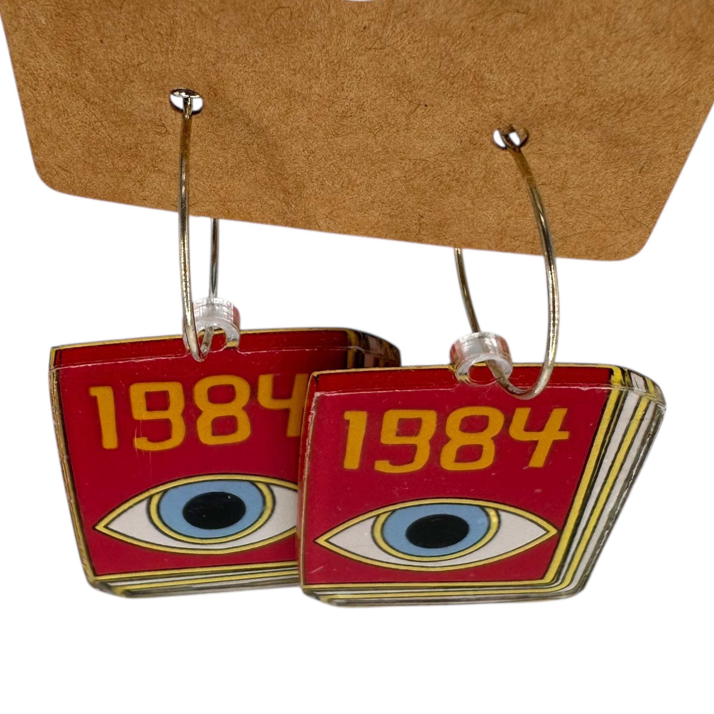 1984 George Orwell Novel Charm Earrings