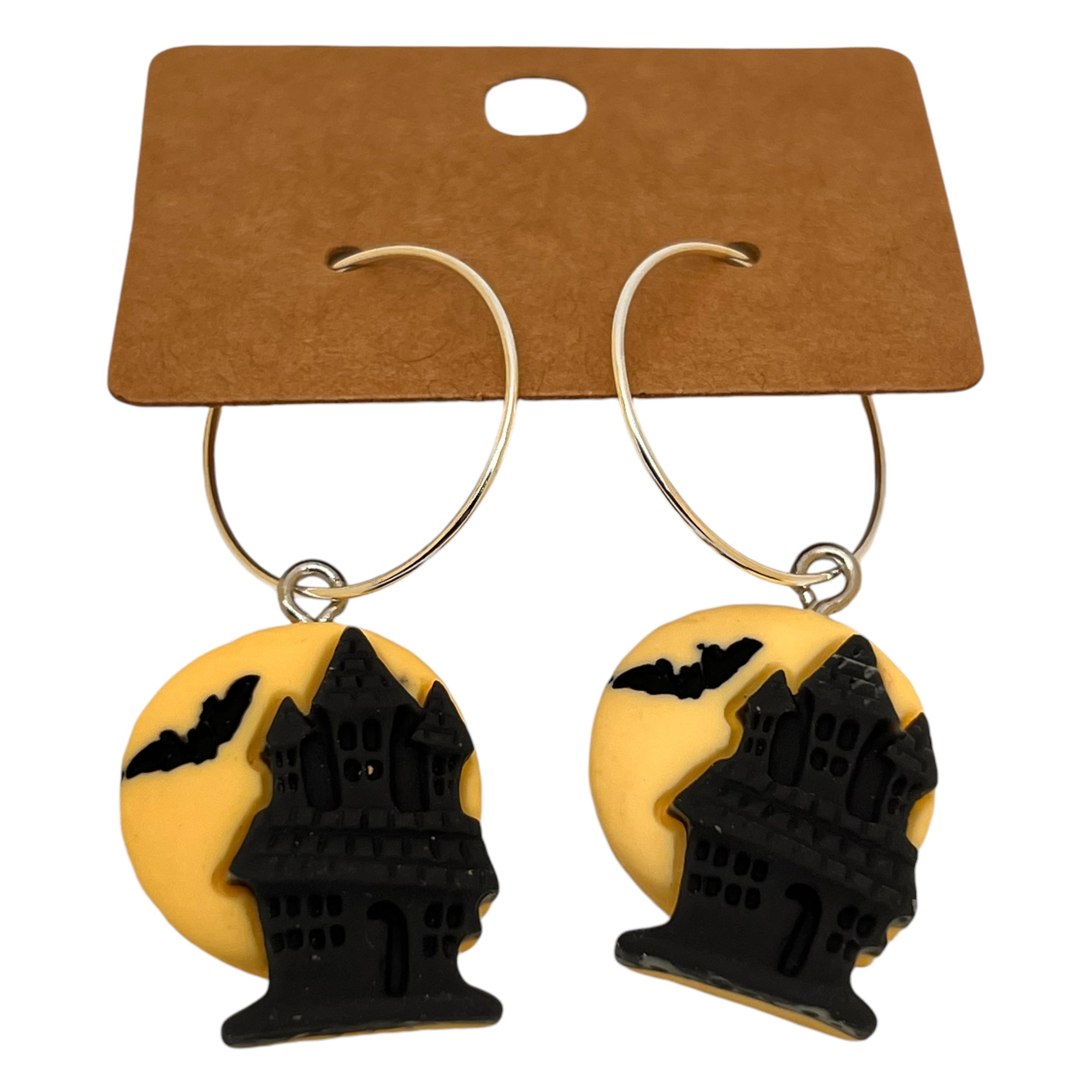 Haunted house Halloween charm earrings — Rebel Aura handmade jewellery