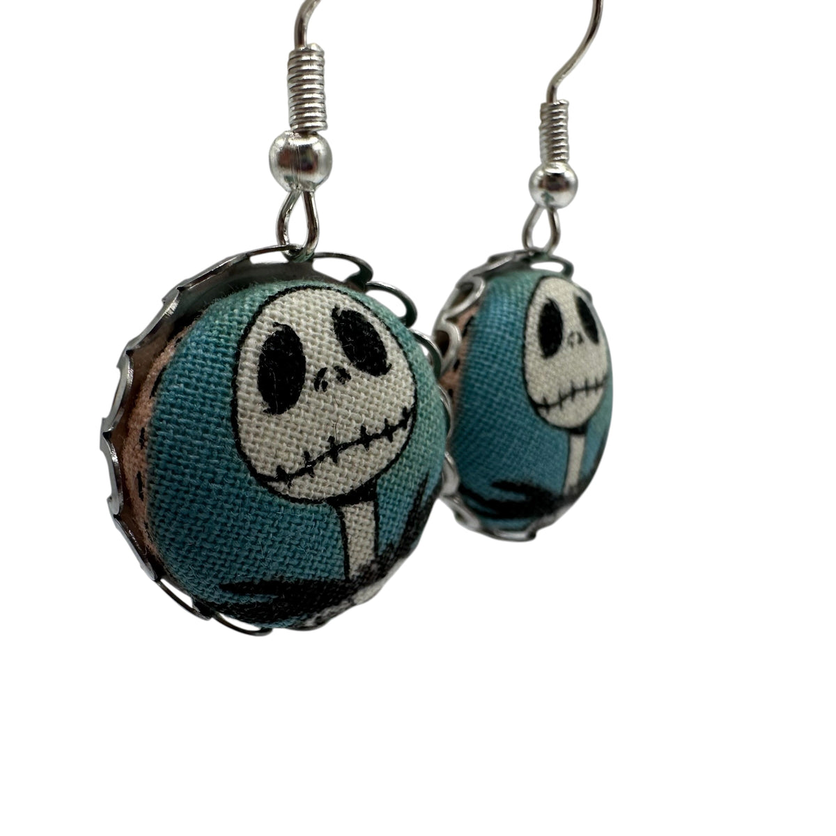 Jack and Sally dangle earrings, Tim Burton inspired jewellery