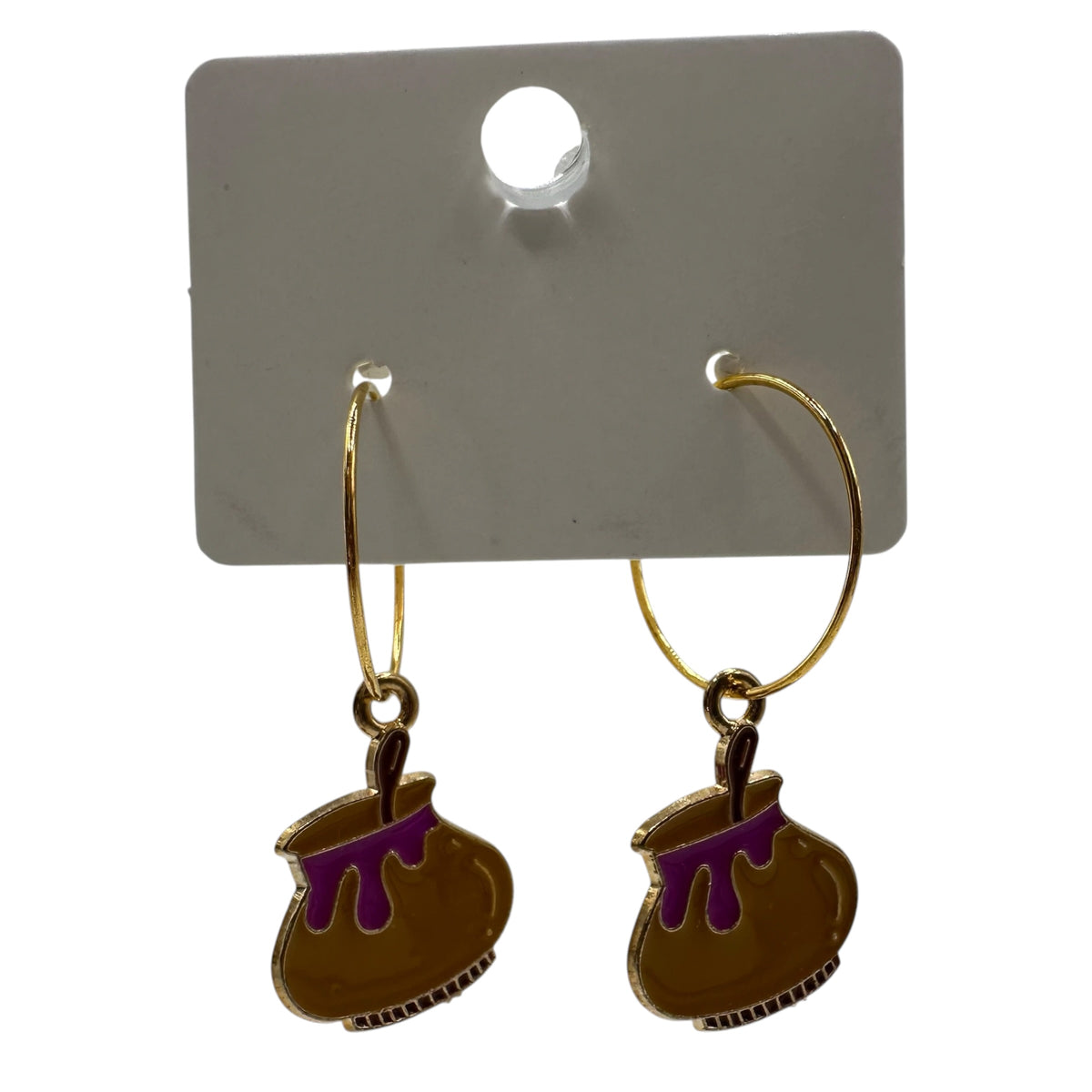 Dripping Cauldron Charm Earrings