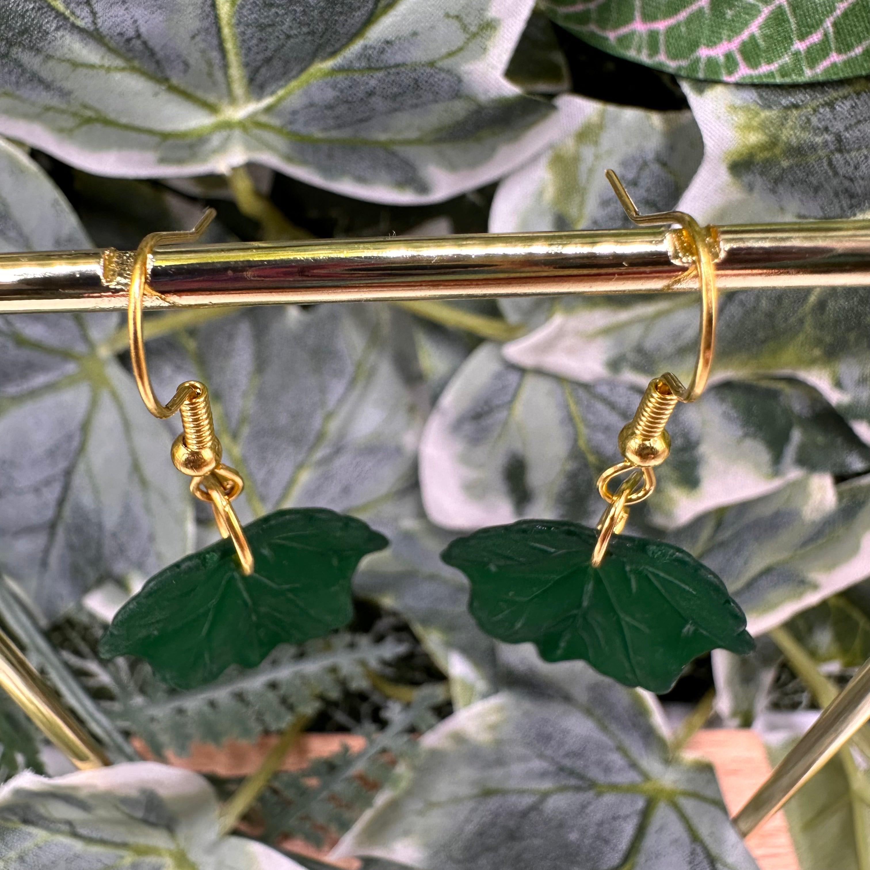 Deep Green Autumn Leaves