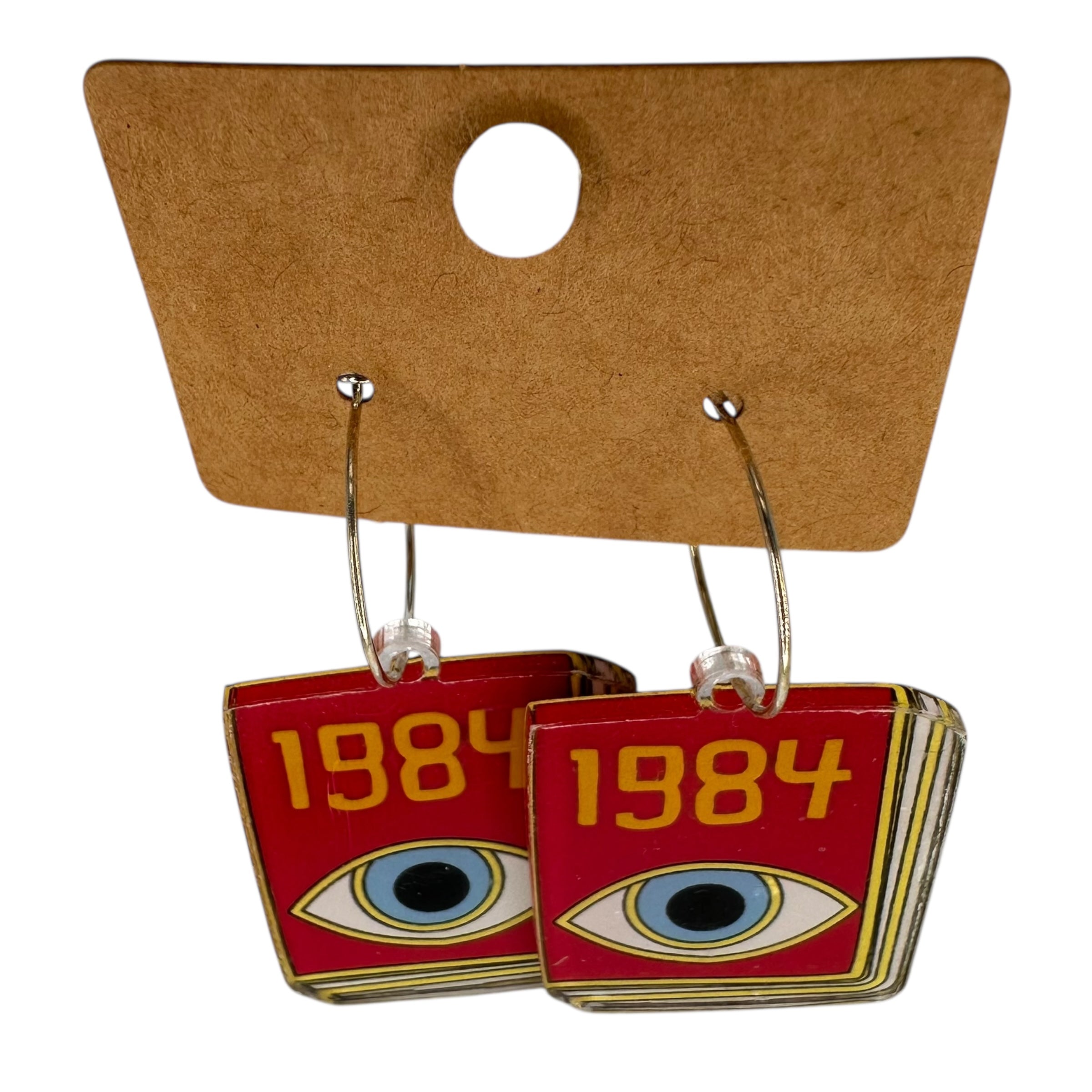 1984 George Orwell Novel Charm Earrings