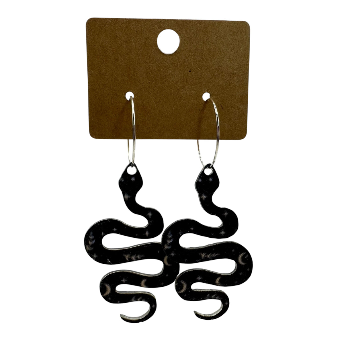 Celestial Snake Charm Earrings