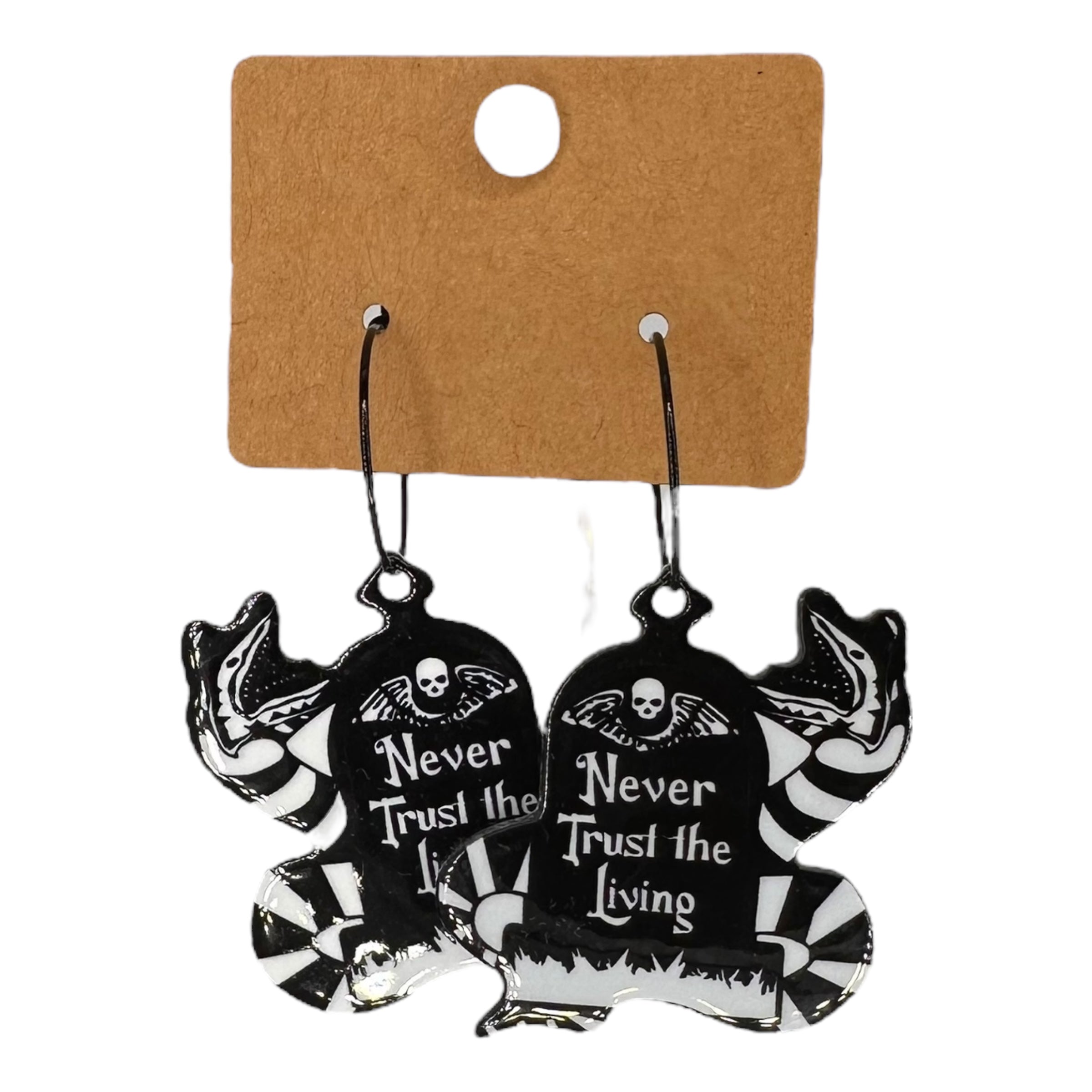 Beetlejuice Sandworm Charm Earrings