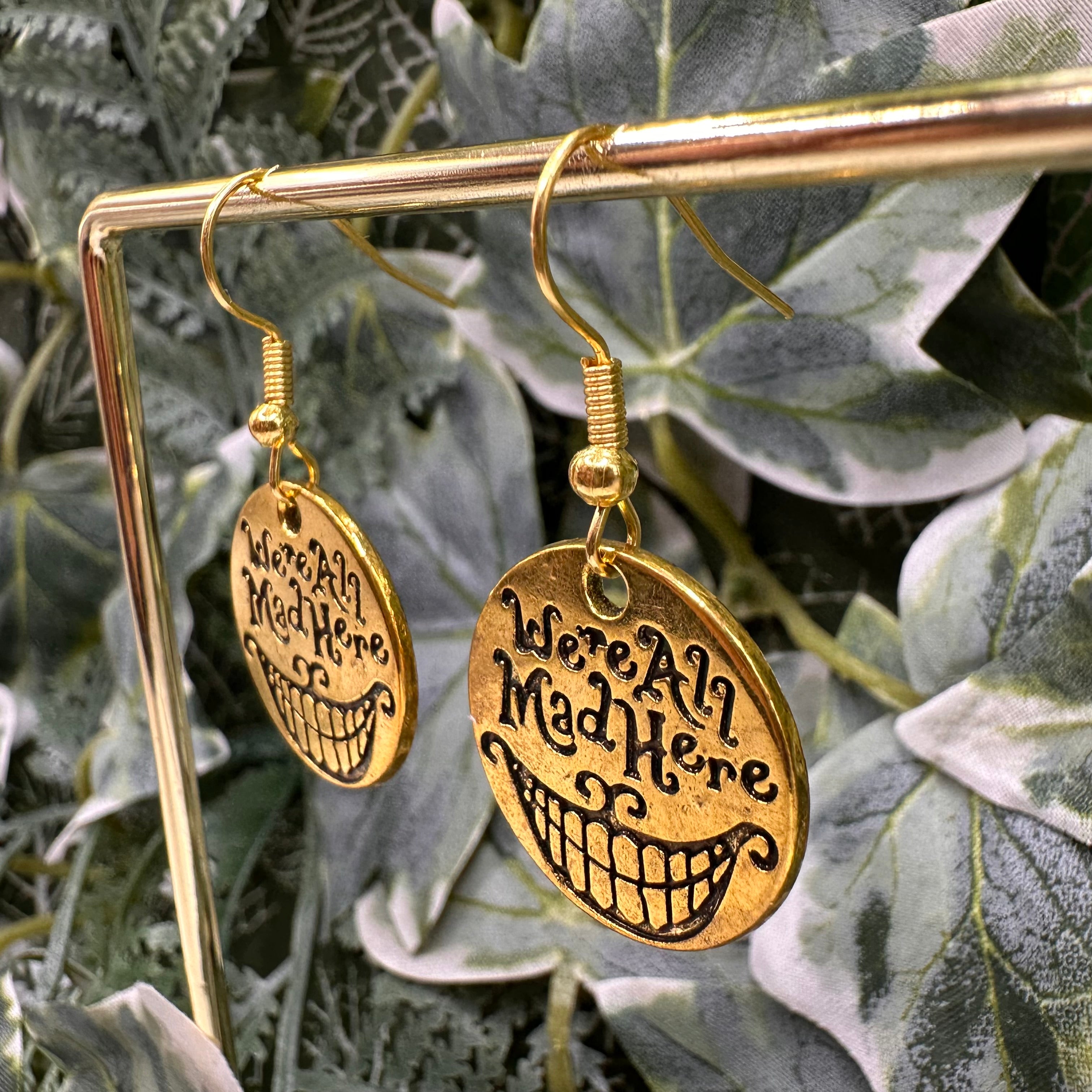 We’re All Mad Here Charm Earrings