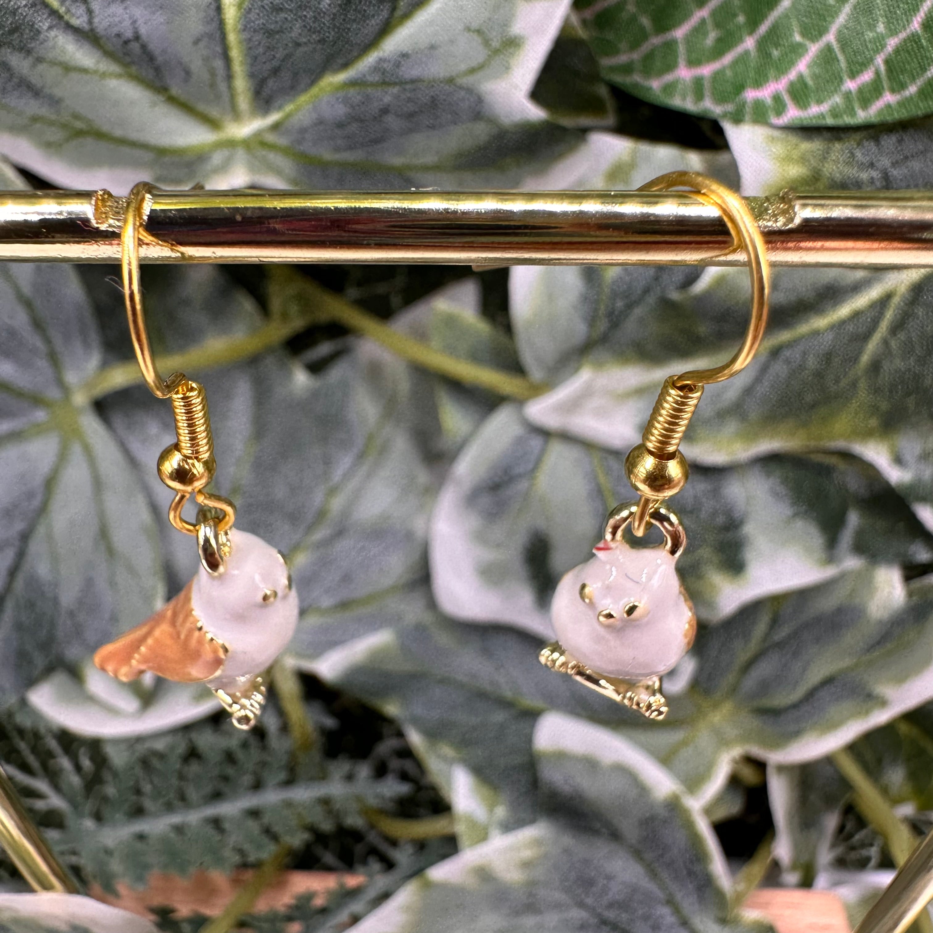 Pigeon Charm Earrings