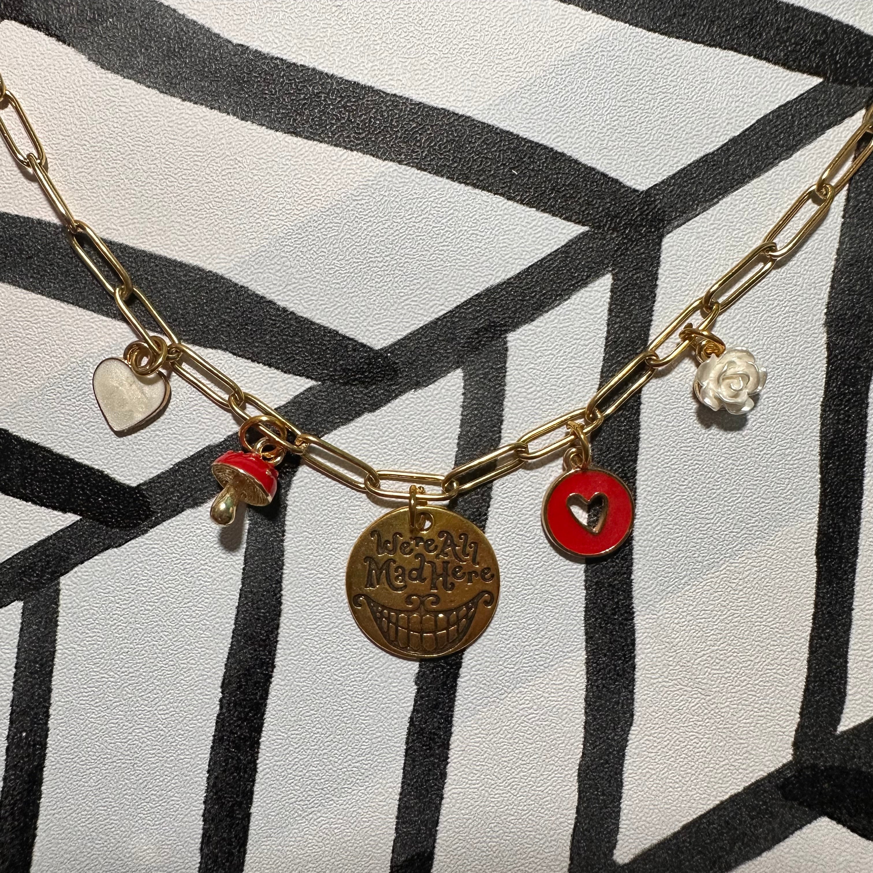 We’re All Mad Here Multi-Charm Necklace