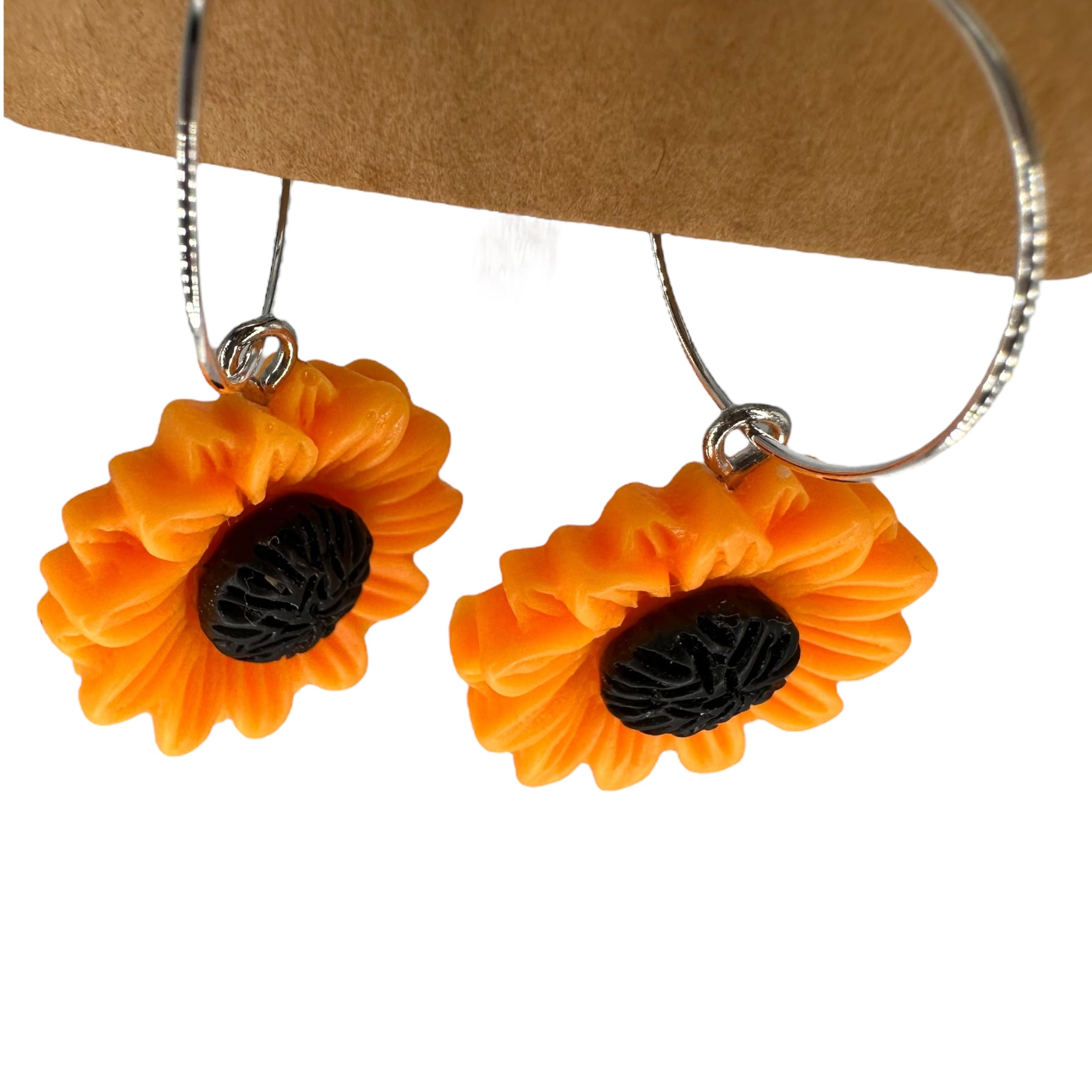 Sunflower Charm Earrings