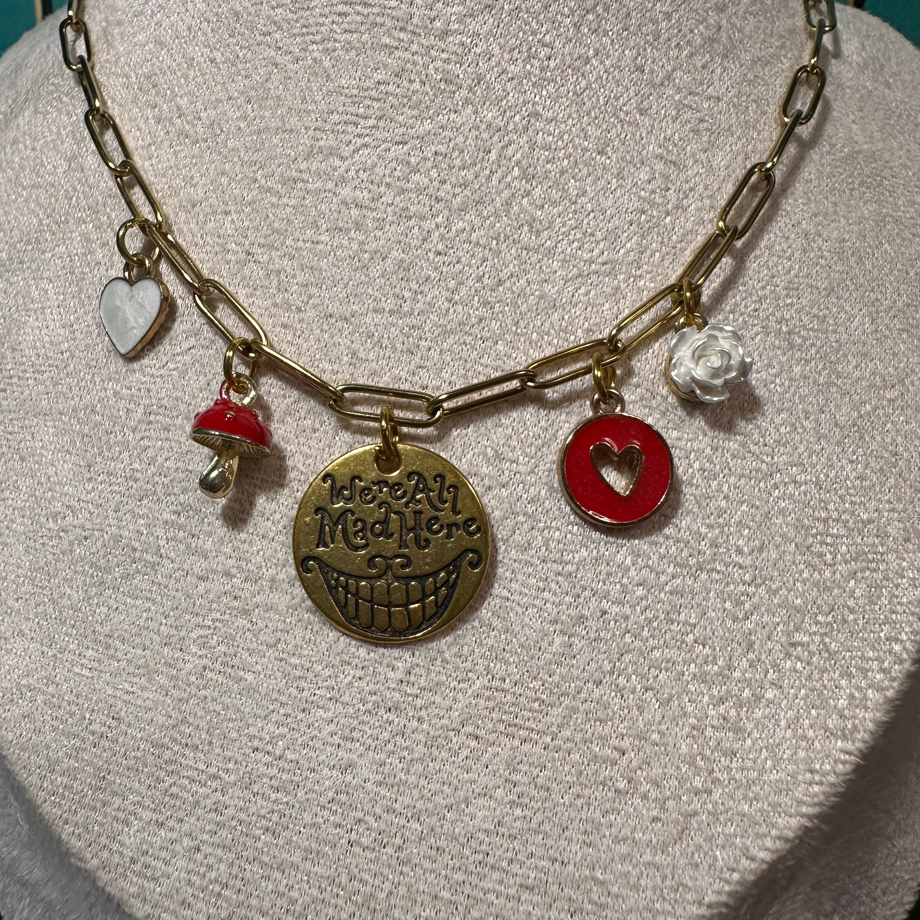 We’re All Mad Here Multi-Charm Necklace