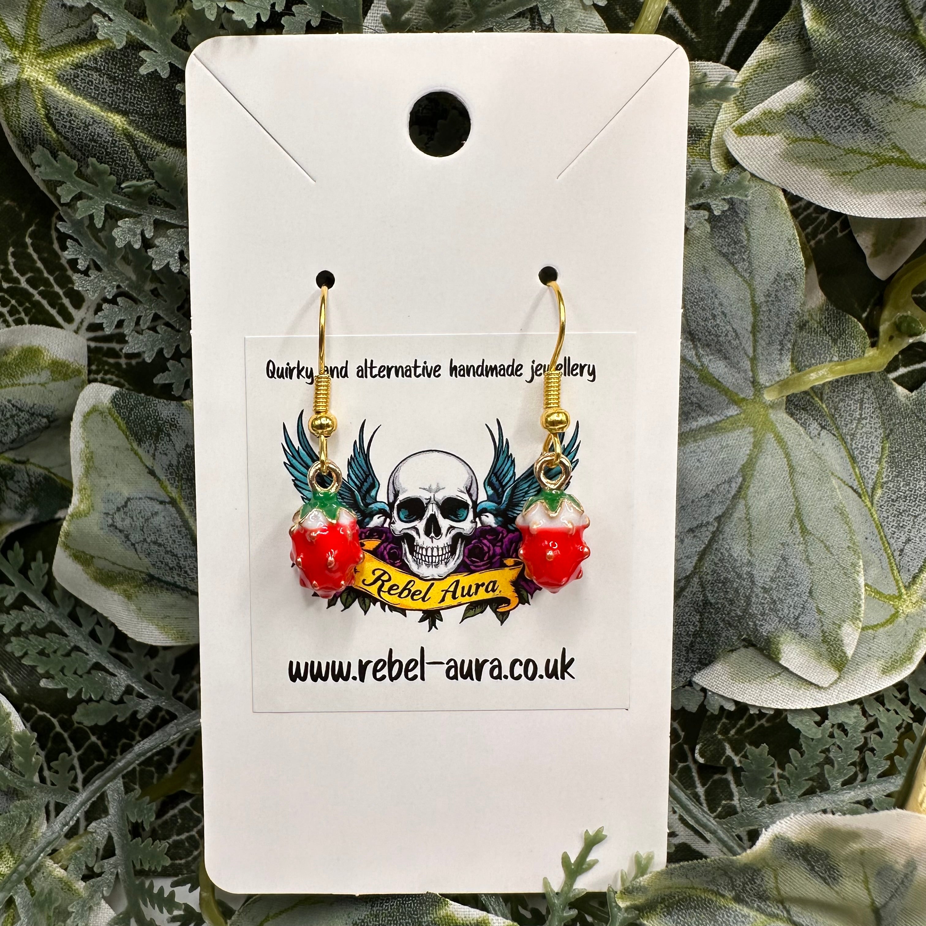 Strawberry Charm Earrings