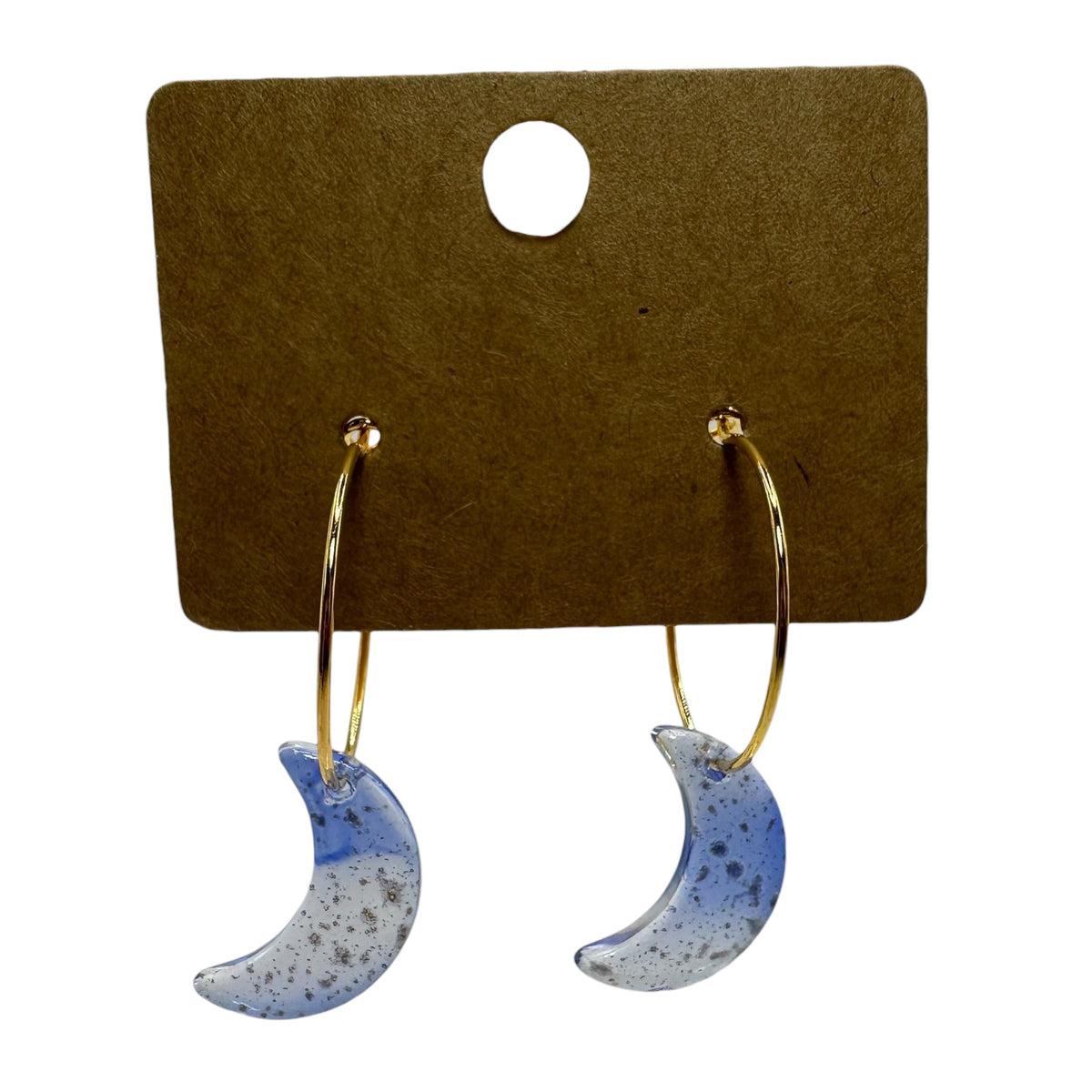 Midnight Moon Charm Earrings