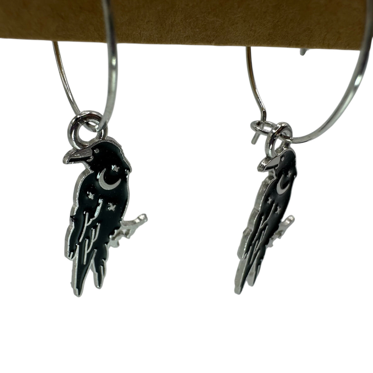 Raven Charm Earrings