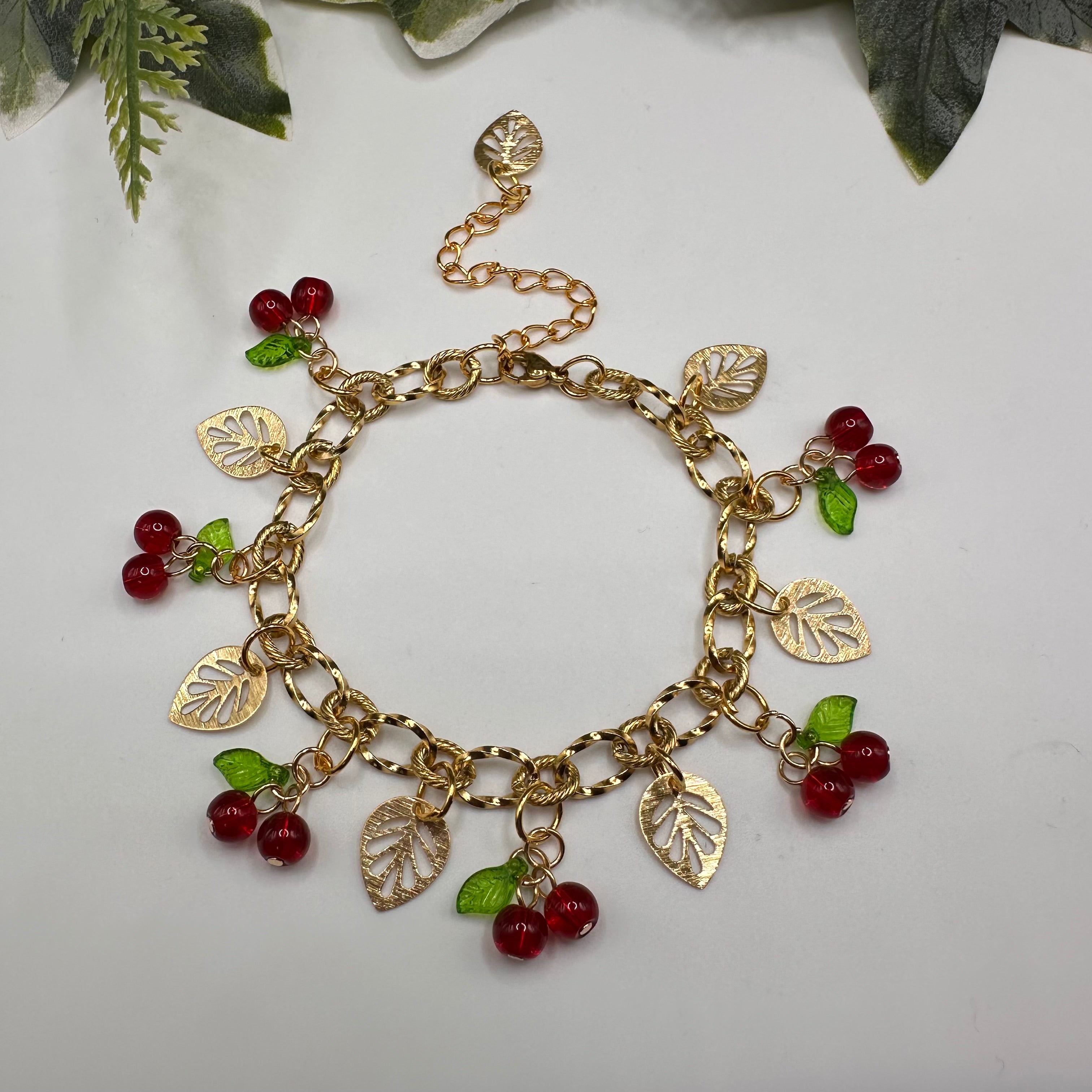 Cherry Garden Charm Bracelet