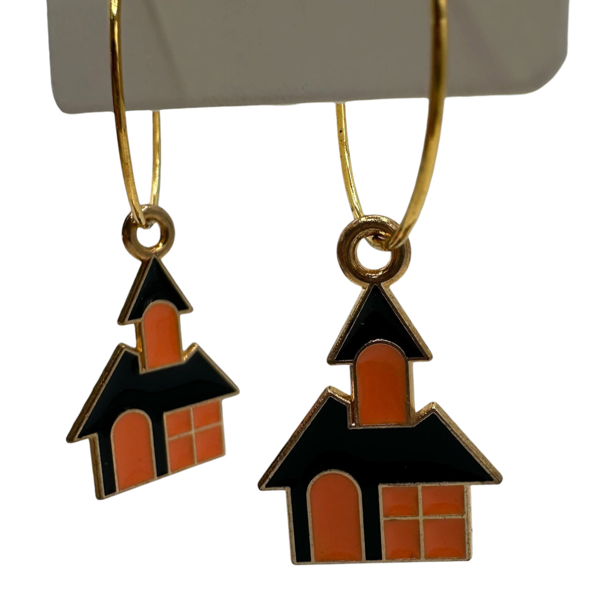 Little Haunted House Charm Earrings