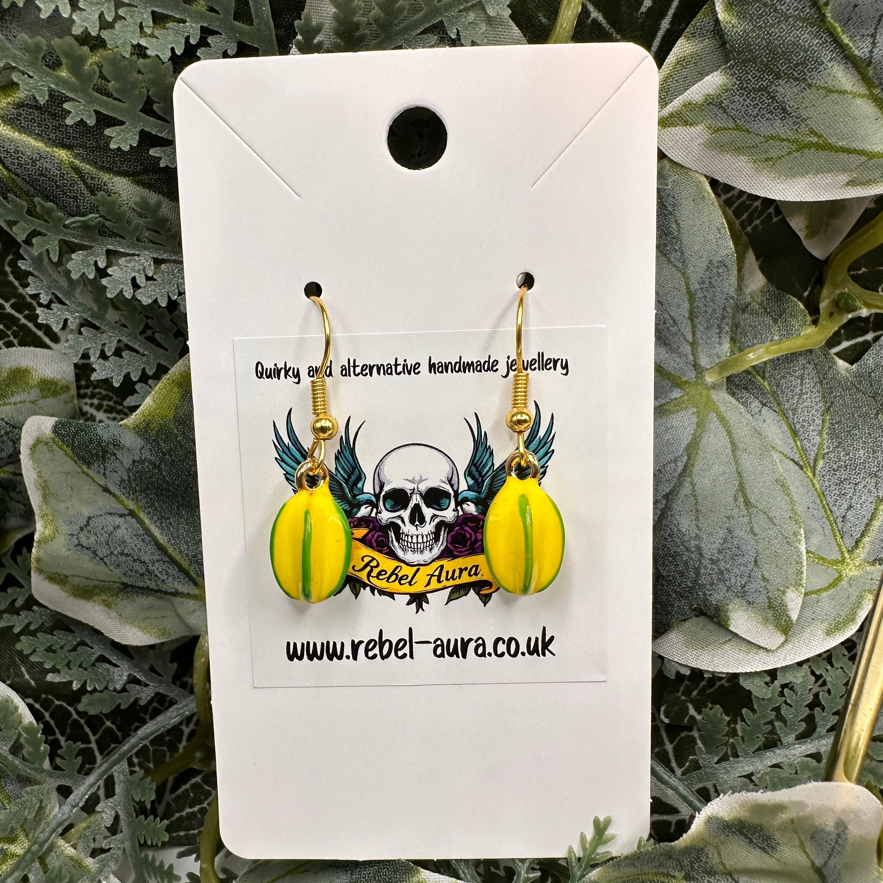 Star Fruit Charm Earrings