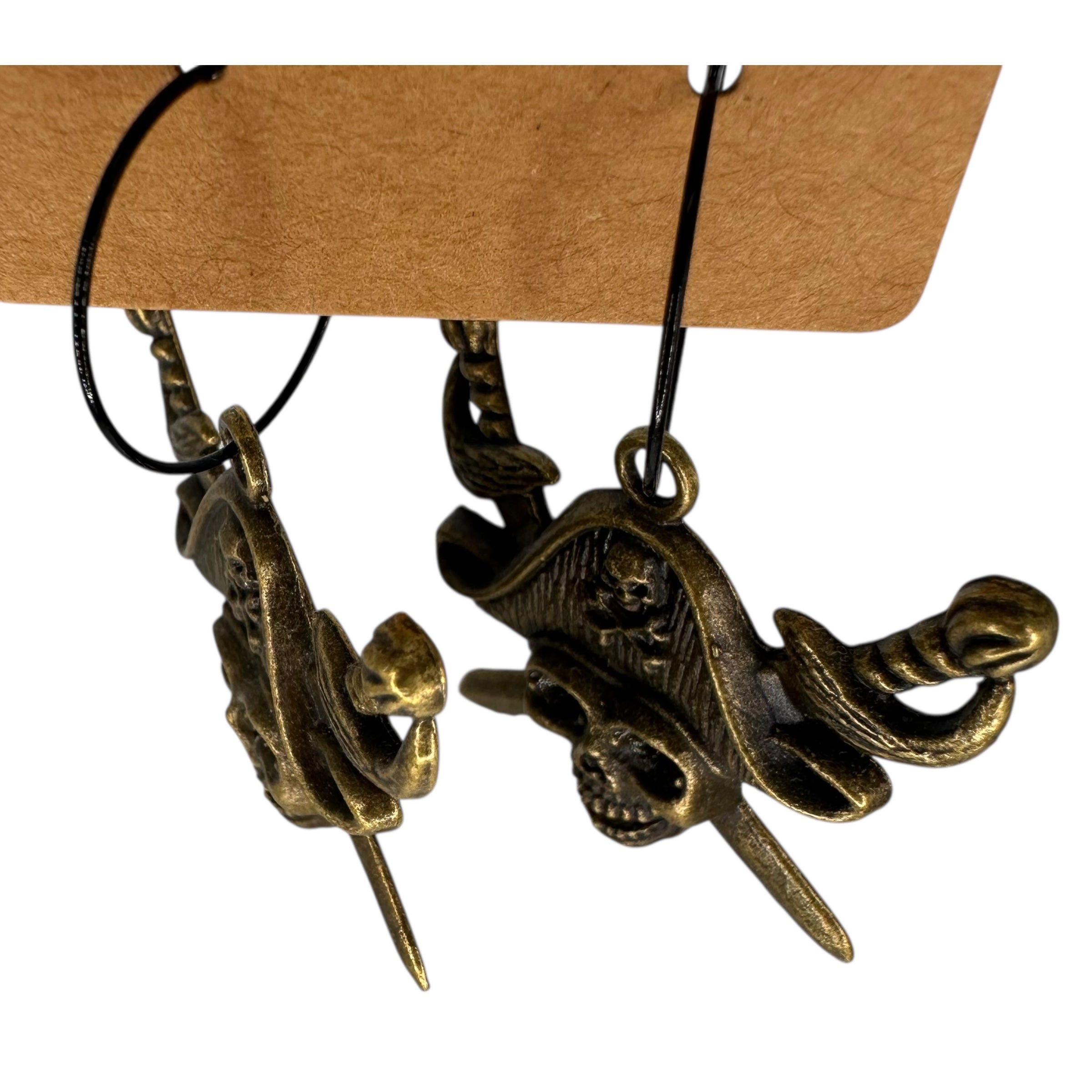 Pirate Skull & Crossbones Charm Earrings