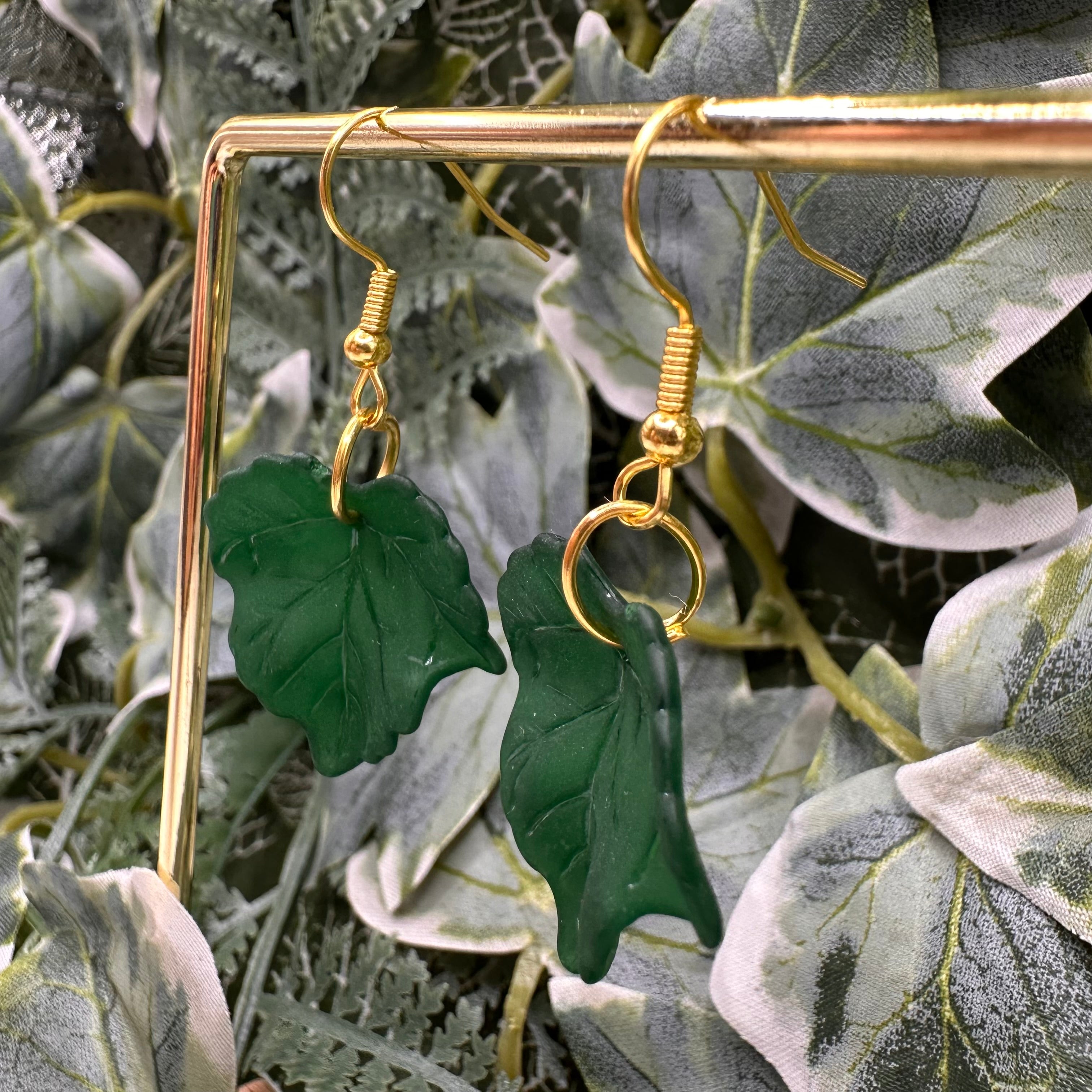 Deep Green Autumn Leaves