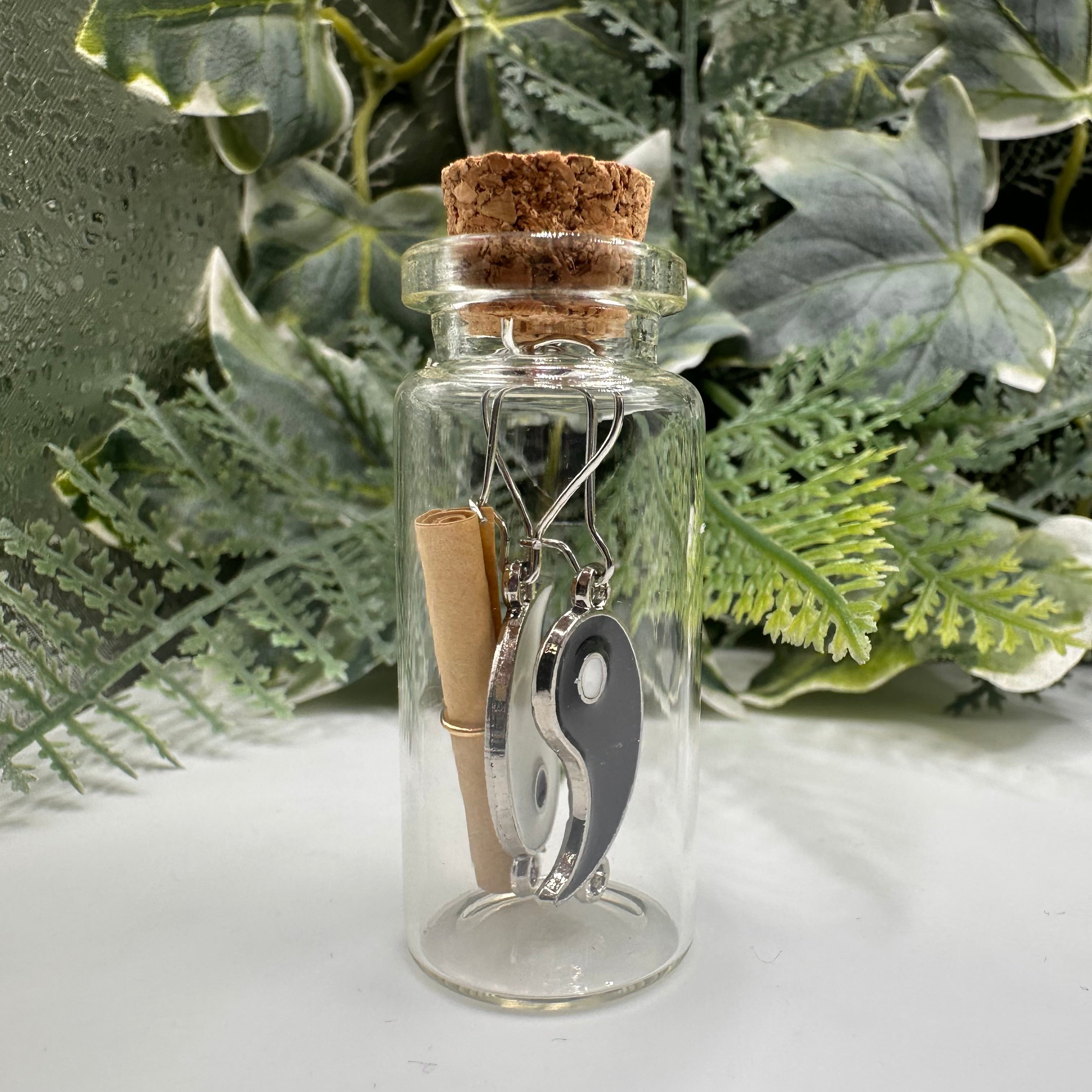 Yin Yang Bottled Charm Earrings