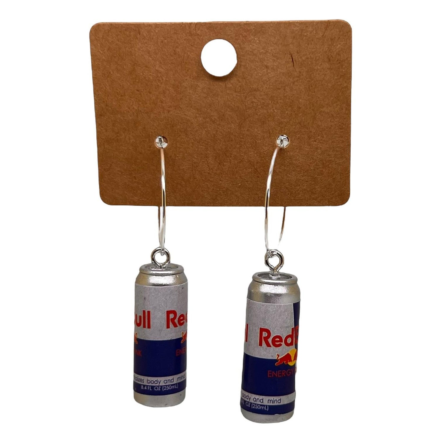 Red Bull Can Charm Earrings