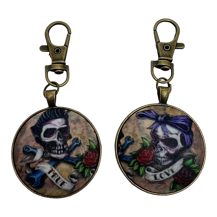 True Love Tattoo Matching Key Ring Set