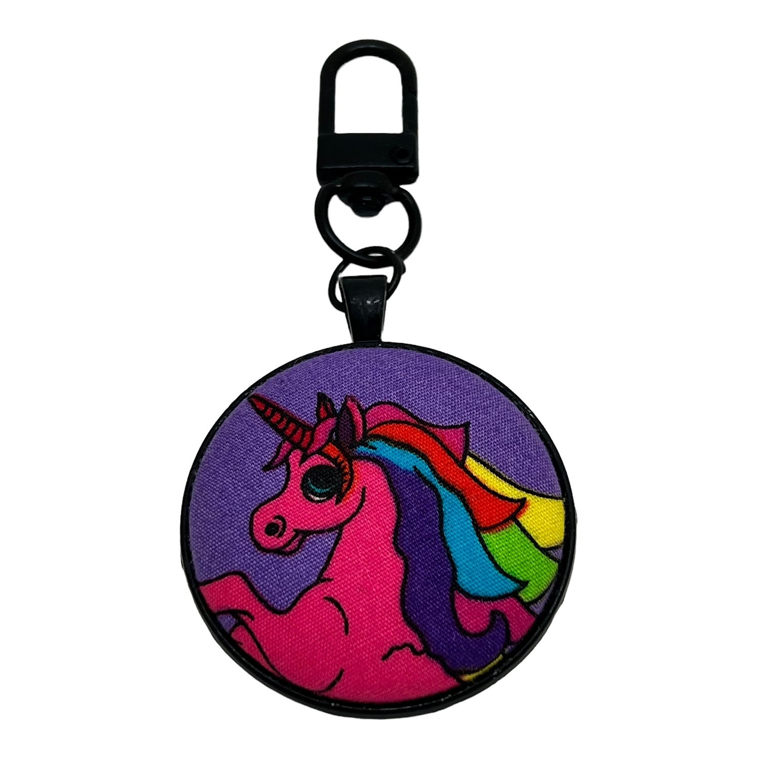 Whimsical Rainbow Unicorn Key Ring