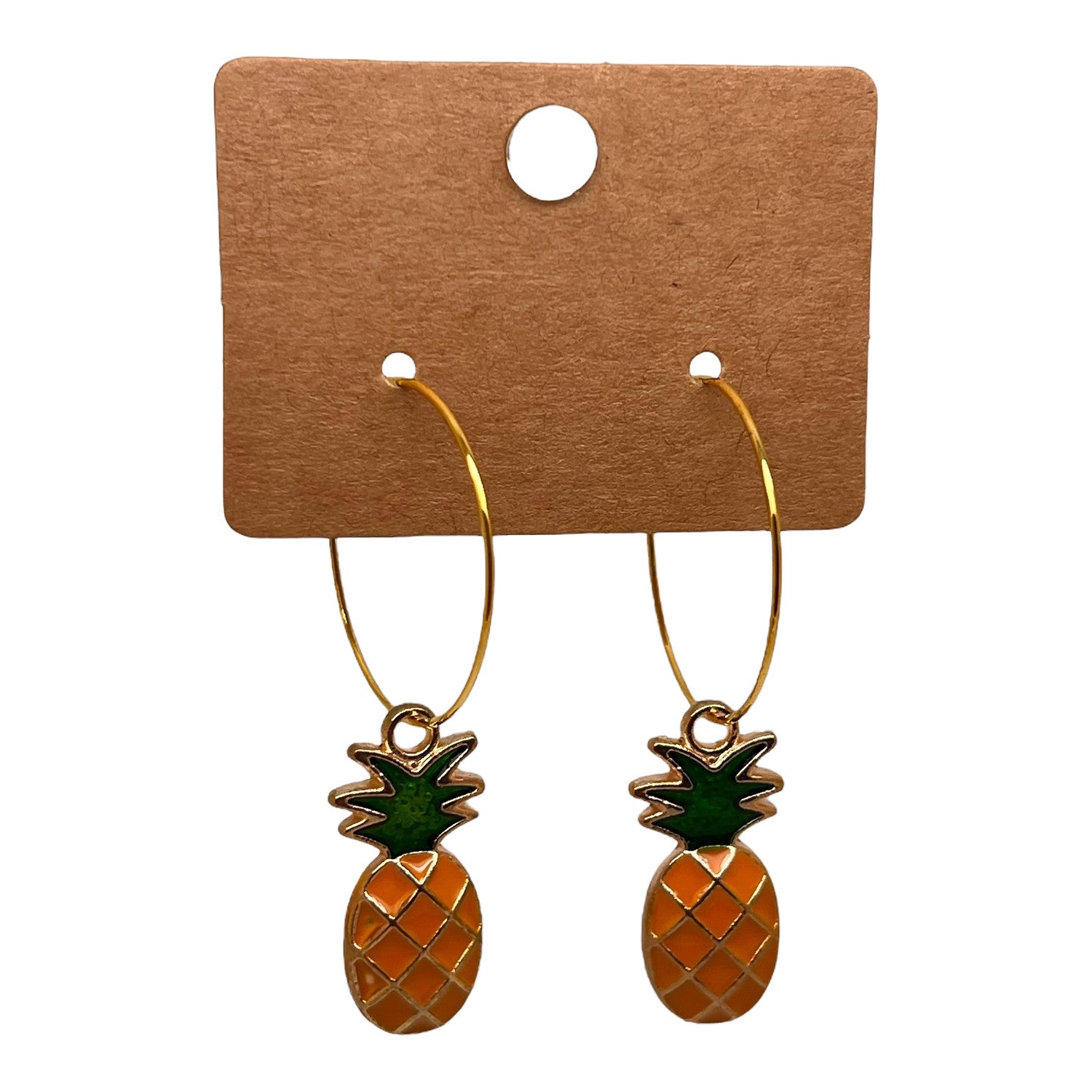 Pineapple Hoop Earrings