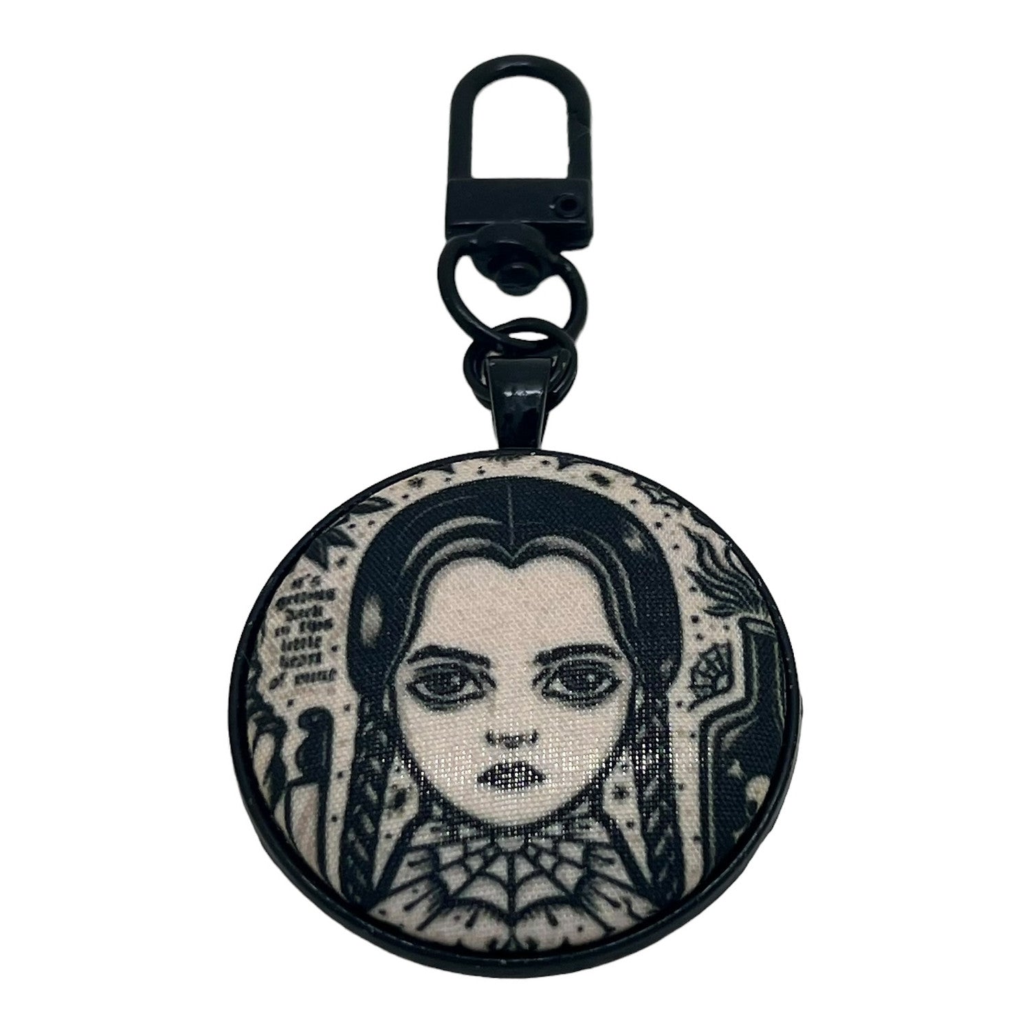 Wednesday Addams Gothic Key Ring