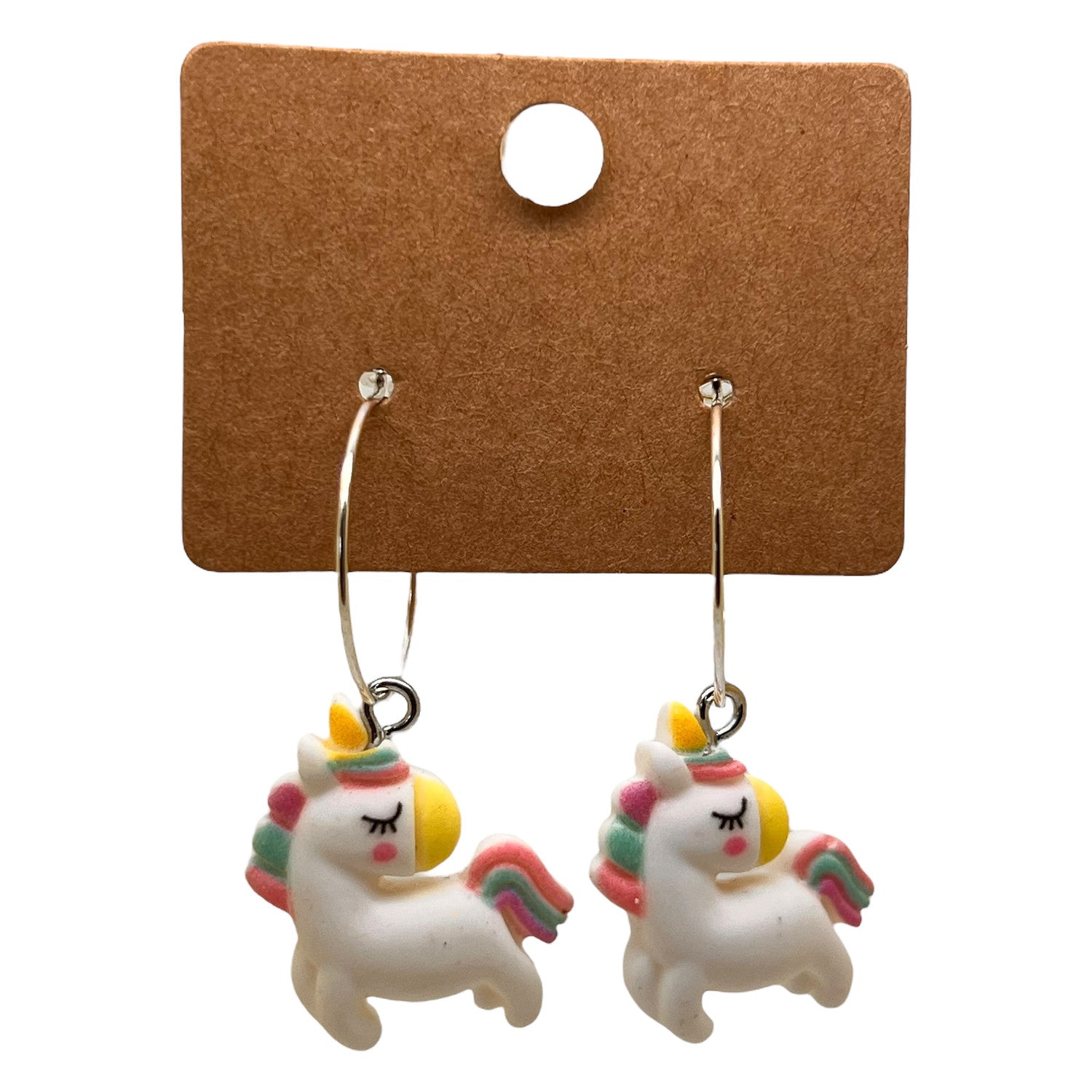 Rainbow Unicorn Charm Earrings