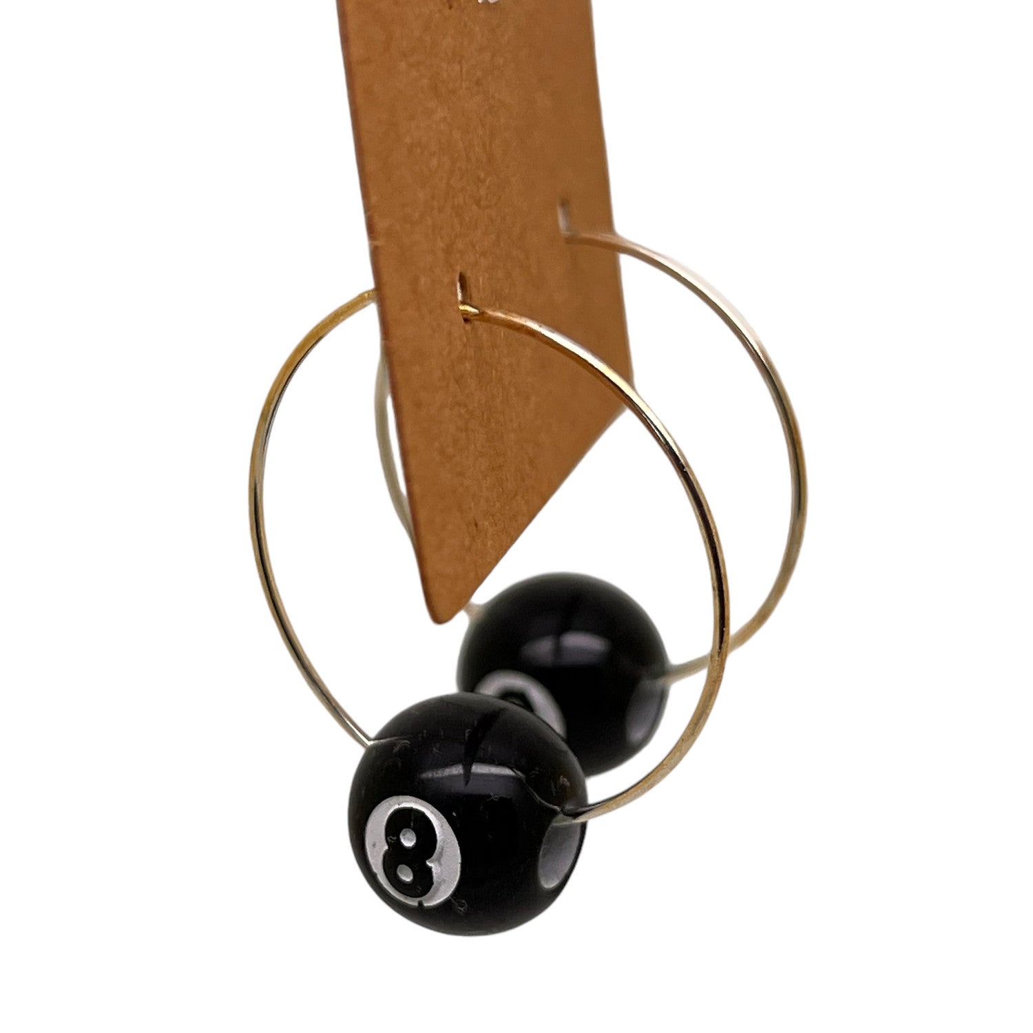 Magic Eight Ball Charm Earrings
