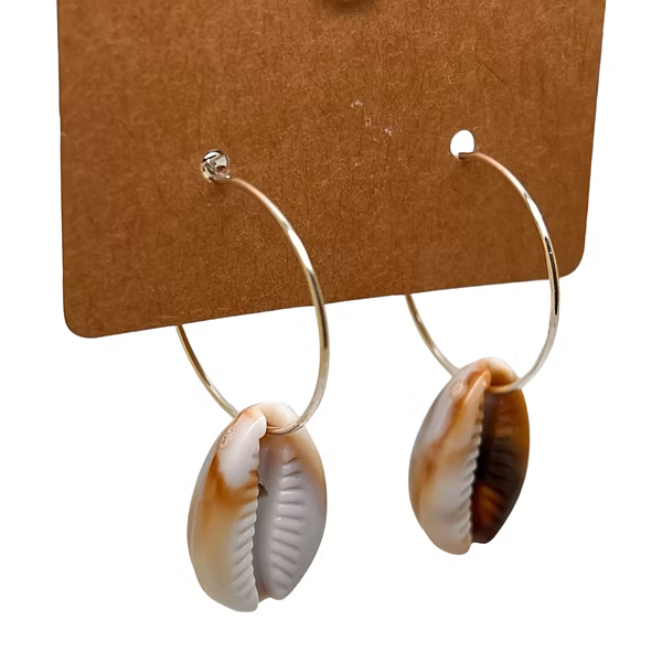 Seashell Charm Earrings