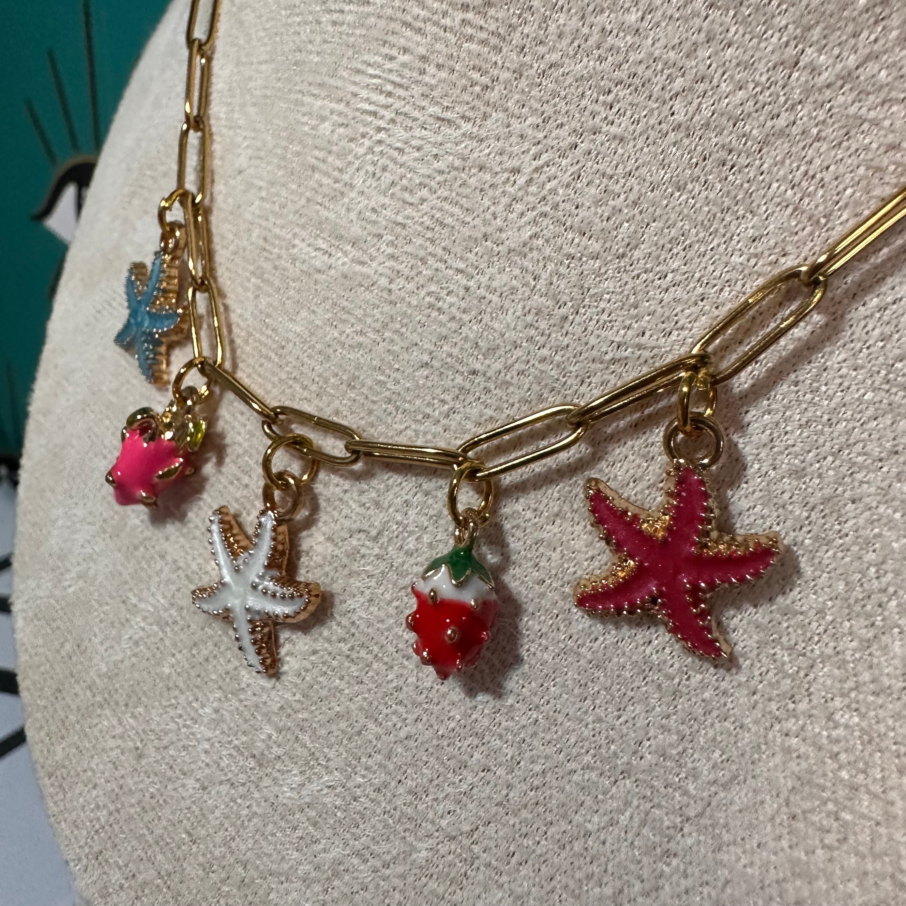 Tropical Splash Multi-Charm Necklace
