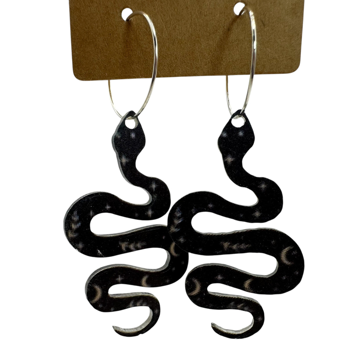Celestial Snake Charm Earrings