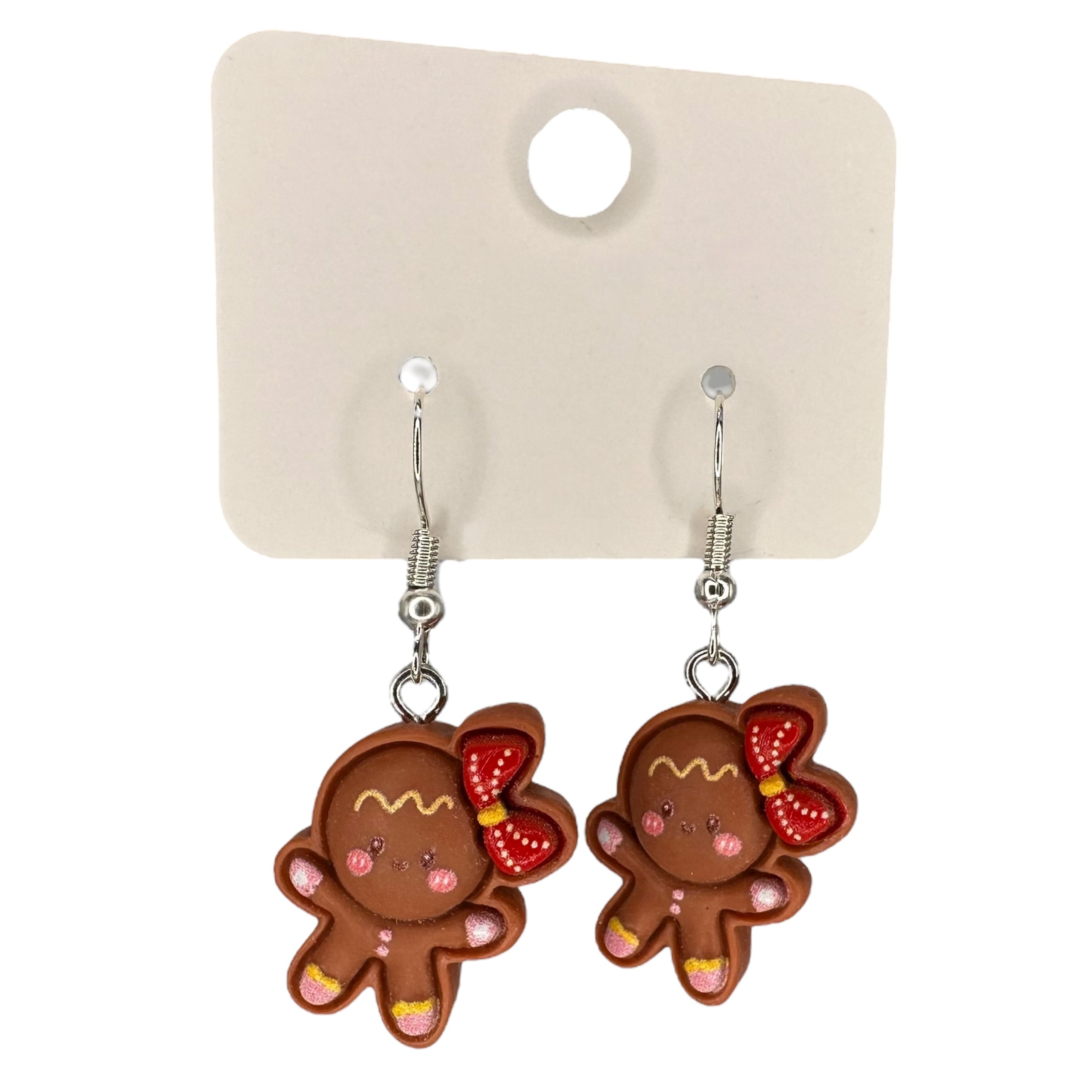 Gingerbread Girl Charm Earrings